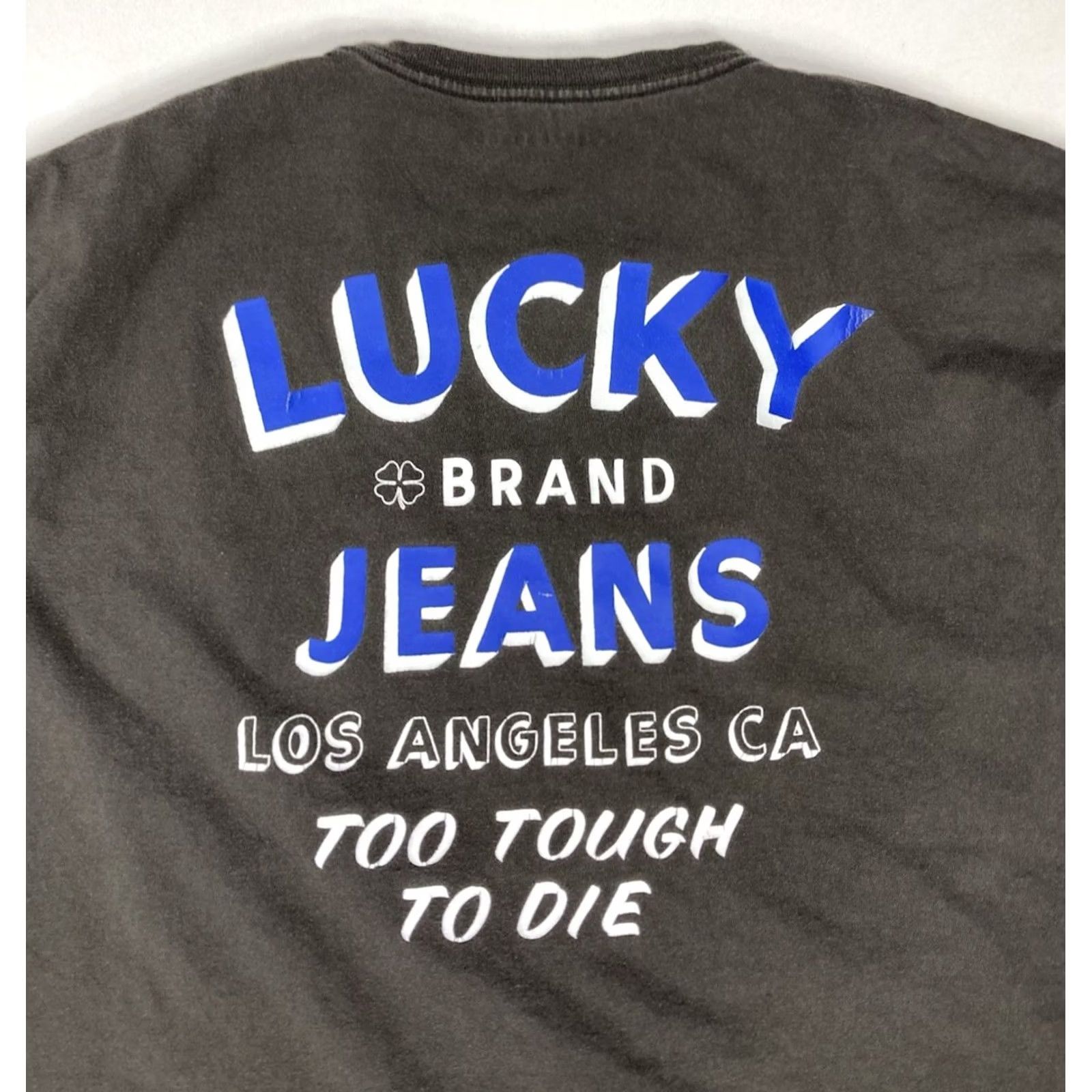 Lucky Brand VINTAGE Lucky Brand Los Angeles Graphic Pocket T-shirt Men XXL Gray Size US XXL / EU 58 / 5 - 2 Thumbnail