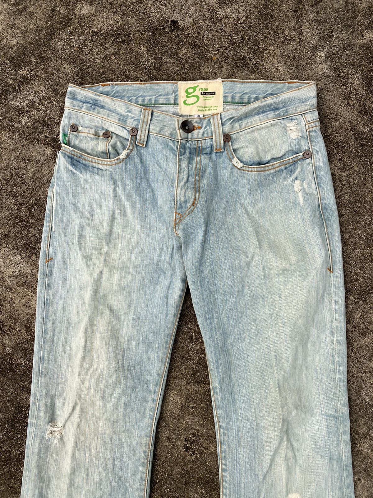 If Six Was Nine 🖤BLACKFRIDAY🖤Grass Flared Jeans Lgb Ifsixwasnine Size US 31 - 5 Thumbnail