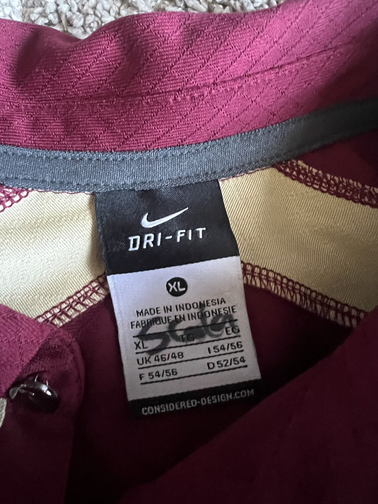 Nike Nike Vintage Florida State Seminoles (FSU) Athletic Polo Size US XL / EU 56 / 4 - 3 Thumbnail