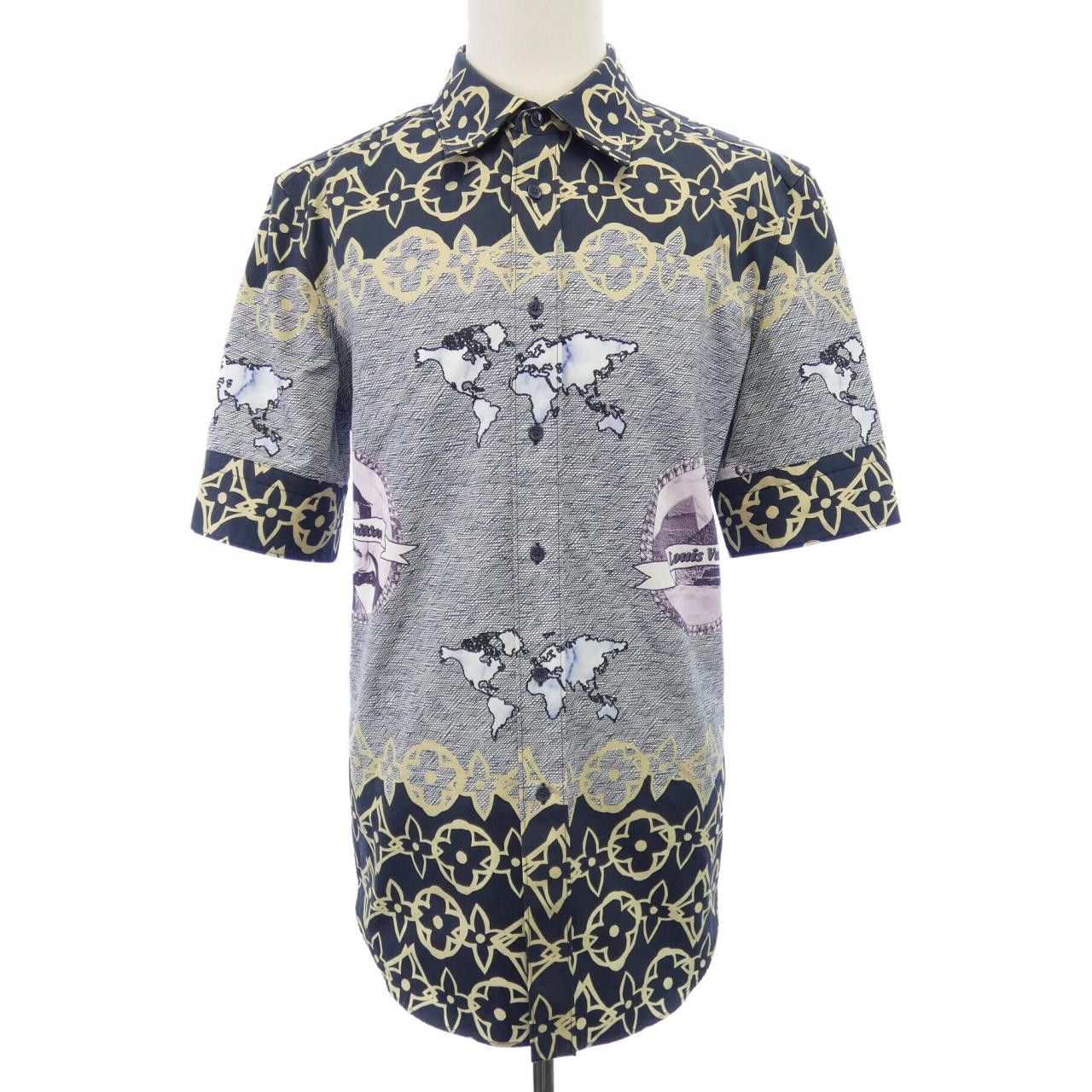 Louis Vuitton Louis Vuitton Louis Vuitton LV Wax Short Sleeve Shirt shirt Textile Tops HLS72WFS8 DUTY FREE for USA Size ONE SIZE - 1 Thumbnail
