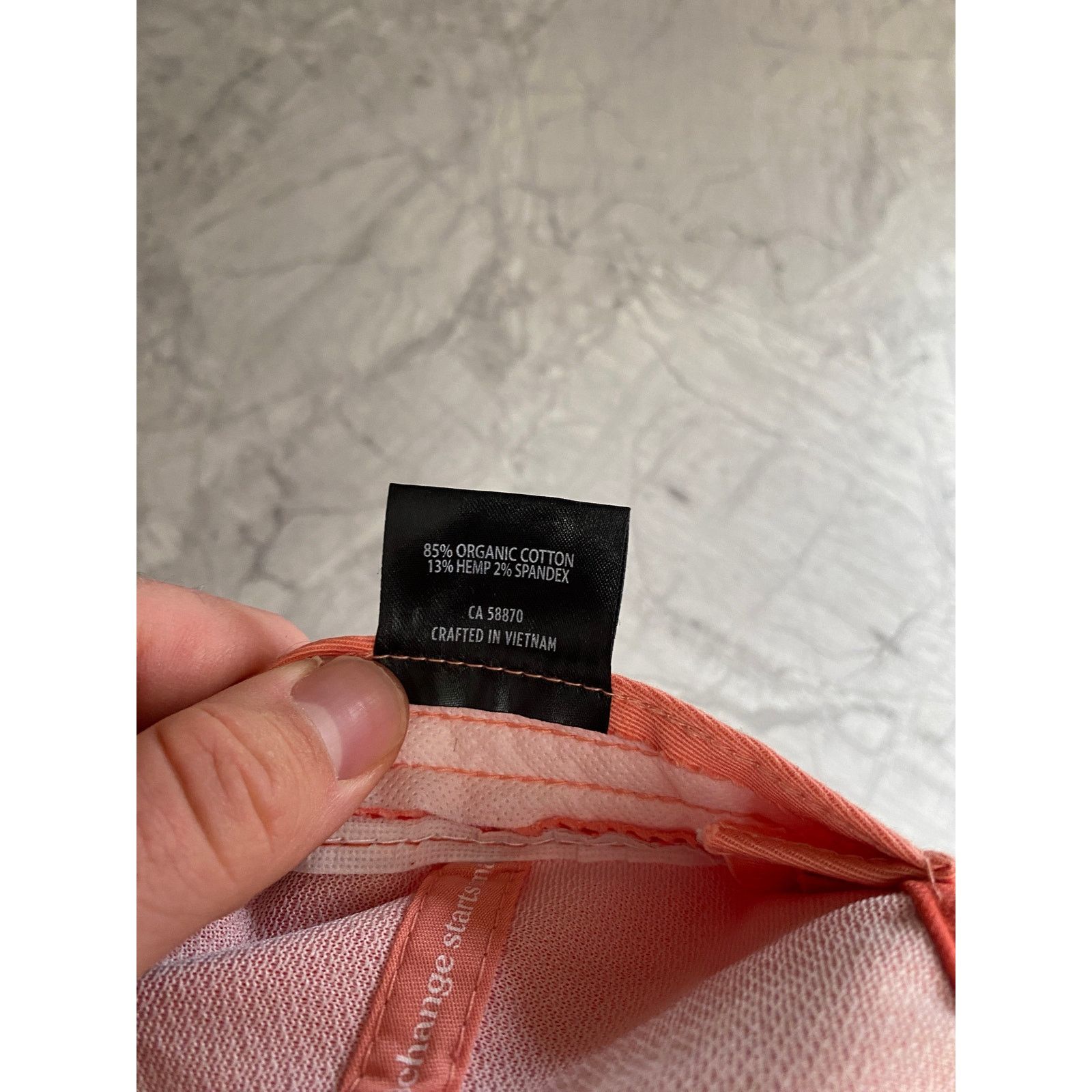 tentree 10Tree Salmon Colored Strapback Adjustable Hat Size ONE SIZE - 8 Thumbnail