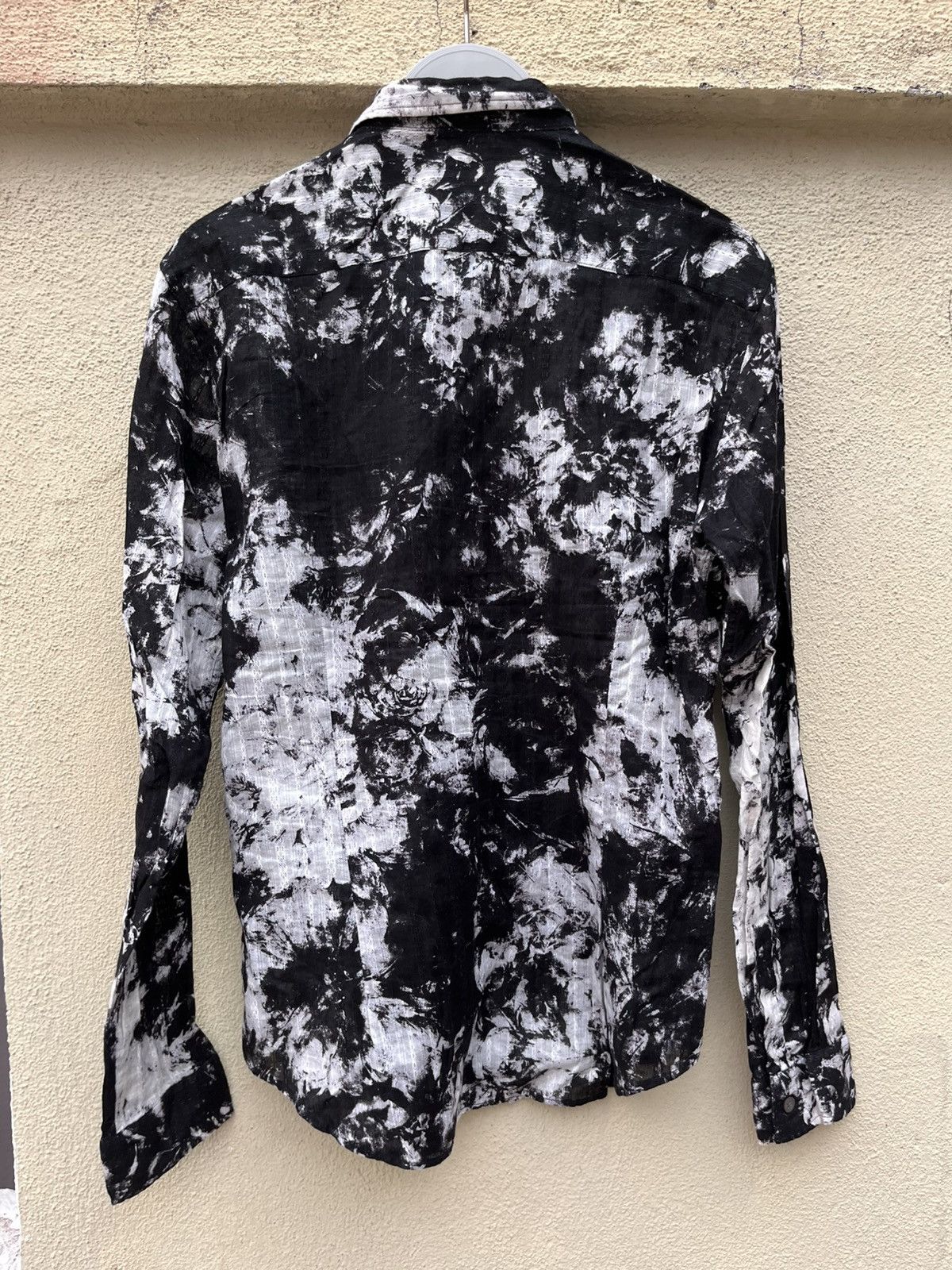 Tornado Mart Black & white tie dye button up Size US M / EU 48-50 / 2 - 9 Thumbnail