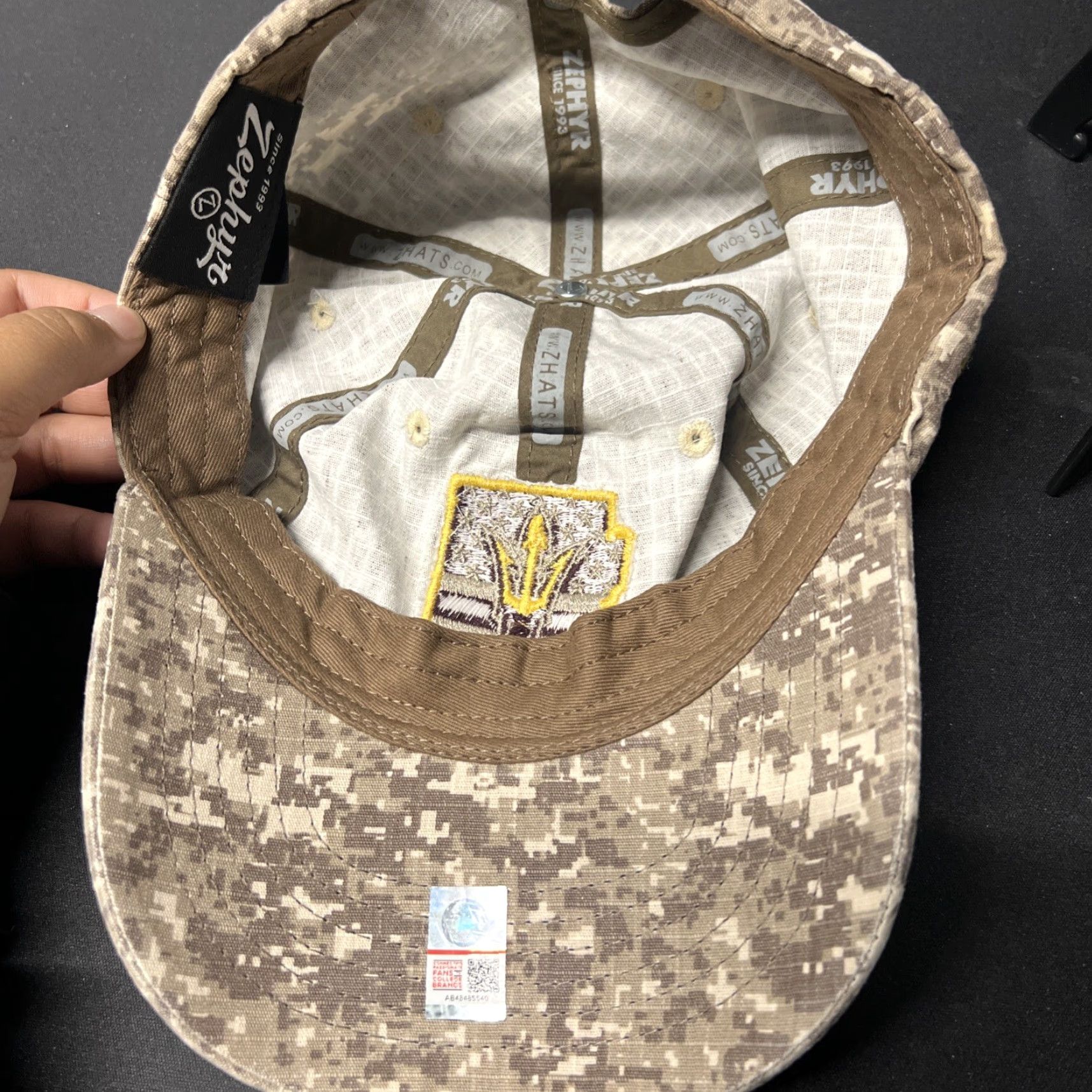 Zephyr Zephyr Arizona State Sun Devils Hat Cap Strapback Camo Multicolor Adjustable Baseball Cap Mens One Size University Striped? Wait. Size ONE SIZE - 4 Thumbnail