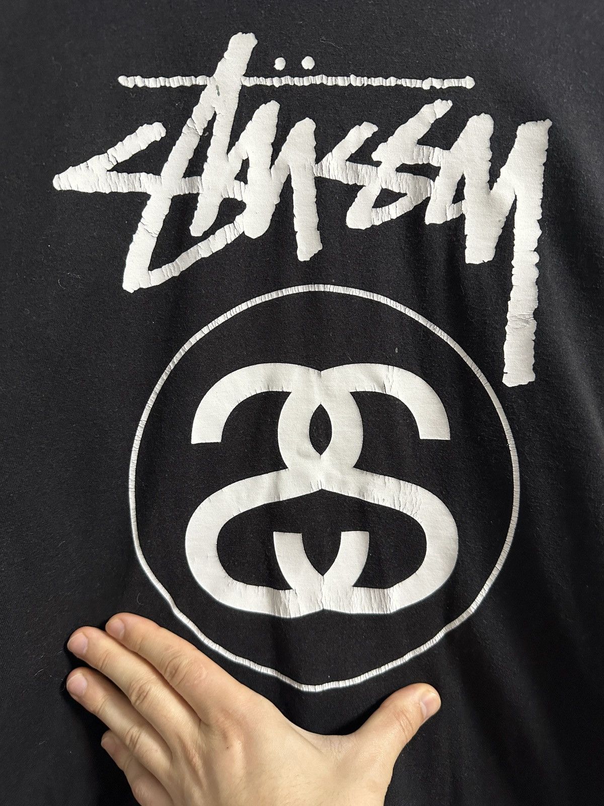 Stussy Rare Long-Sleeve Stussy Skateboarding Style Big Logo. Size US M / EU 48-50 / 2 - 2 Thumbnail
