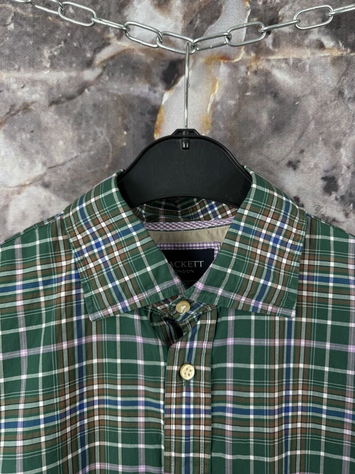 Barbour Men’s Hackett London Shirt Button Up Size Medium Size US M / EU 48-50 / 2 - 6 Thumbnail