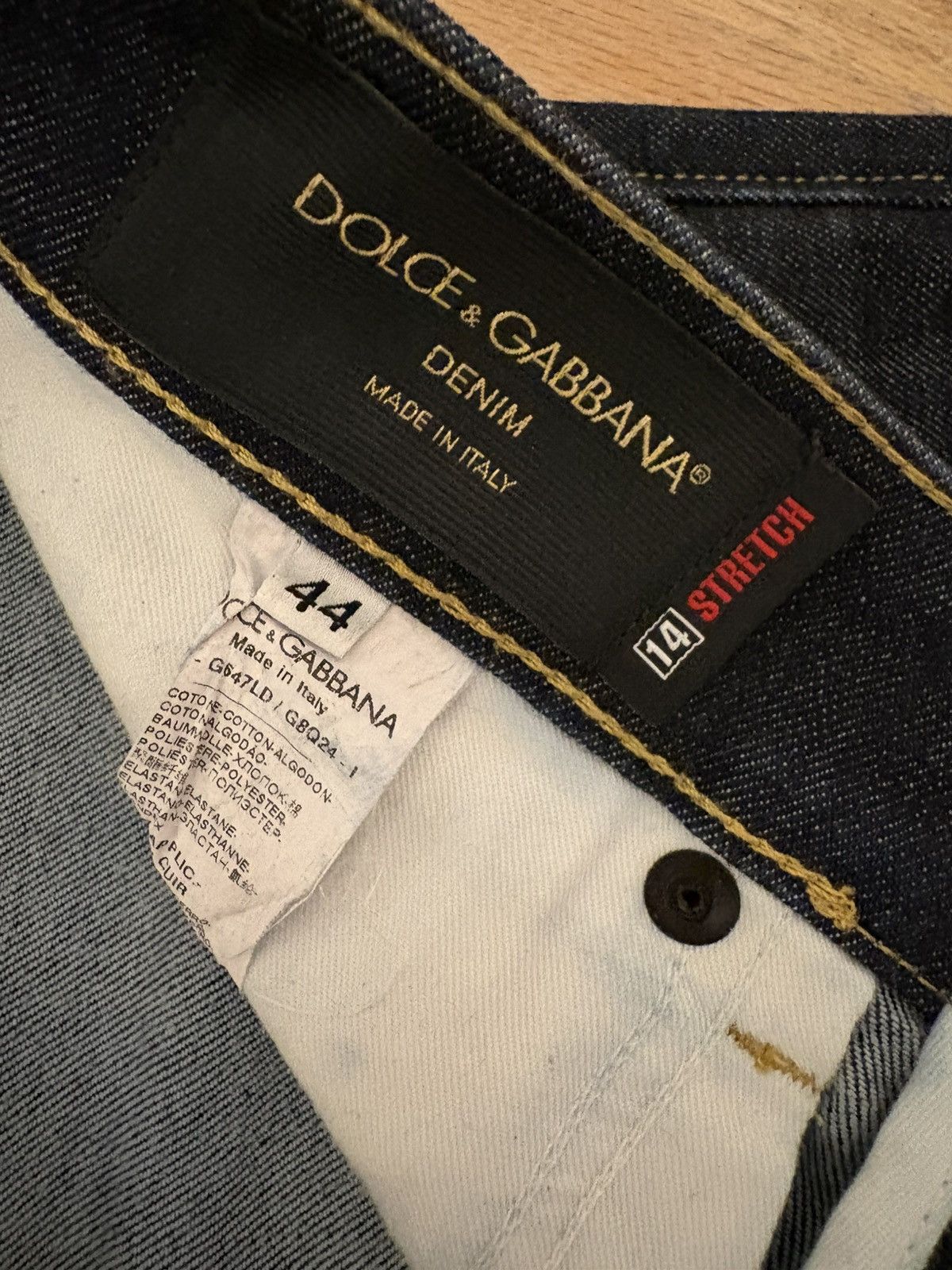 Dolce & Gabbana DOLCE & GABBANA "14 Stretch" Slim Denim Jeans Size US 28 / EU 44 - 4 Thumbnail
