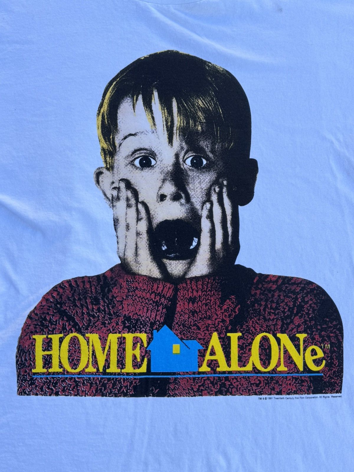 Hanes Home Alone Scream Fox Promotion 1991 T-Shirt Size US XL / EU 56 / 4 - 2 Thumbnail