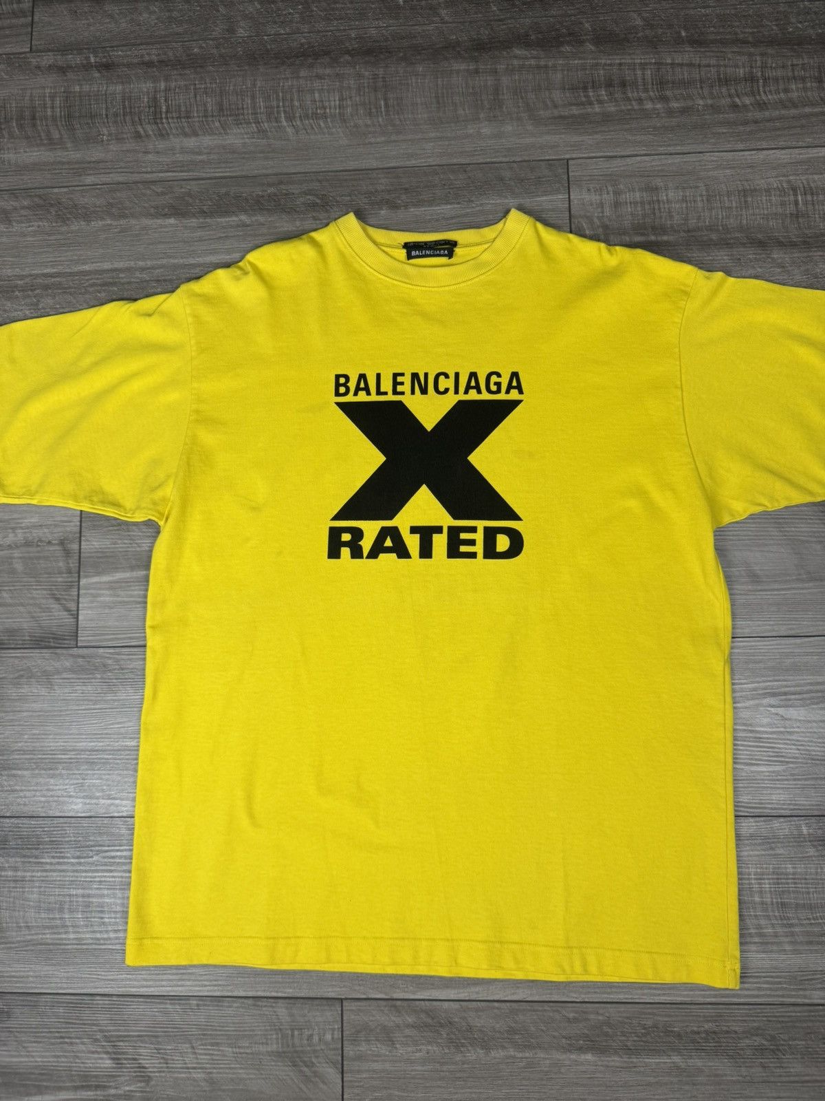 Balenciaga Balenciaga X Rated Tee Size US XXL / EU 58 / 5 - 2 Thumbnail