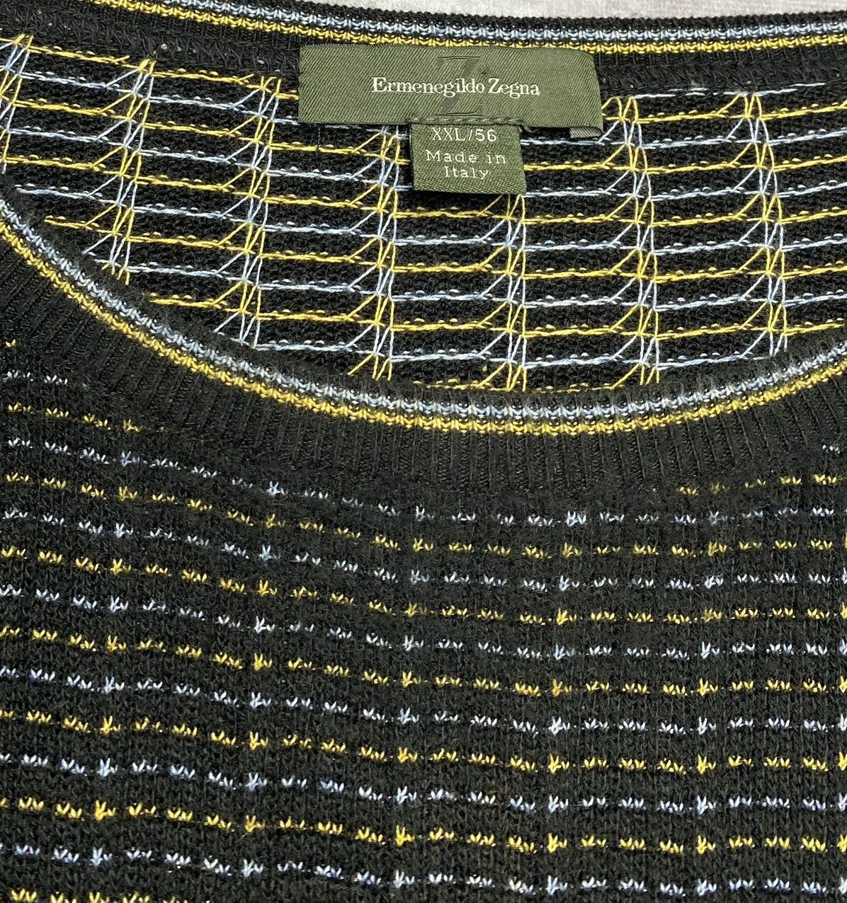 Ermenegildo Zegna 90’s Vintage Ermenegildo Zenga Cotton Sweater Size US XXL / EU 58 / 5 - 2 Thumbnail