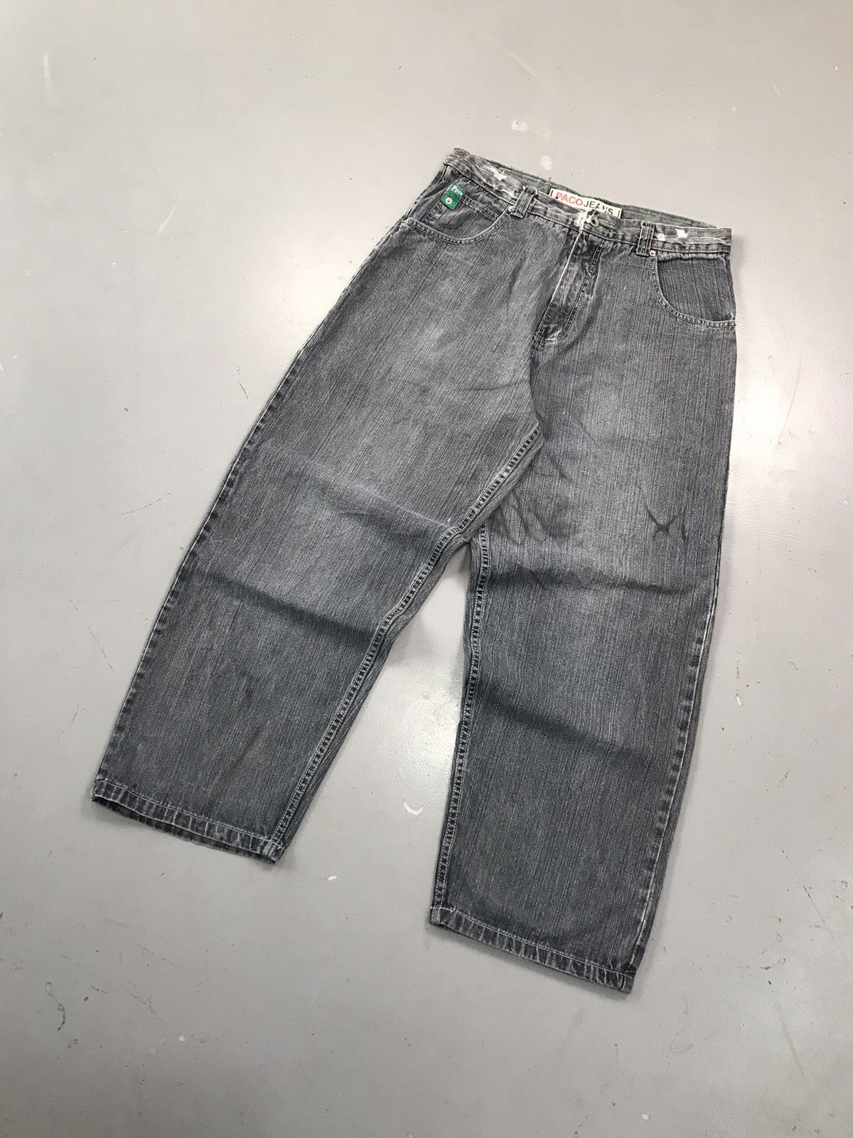 JNCO × Southpole × Vintage Vintage paco Jeans green tab baggy fit denim Size US 34 / EU 50 - 2 Thumbnail