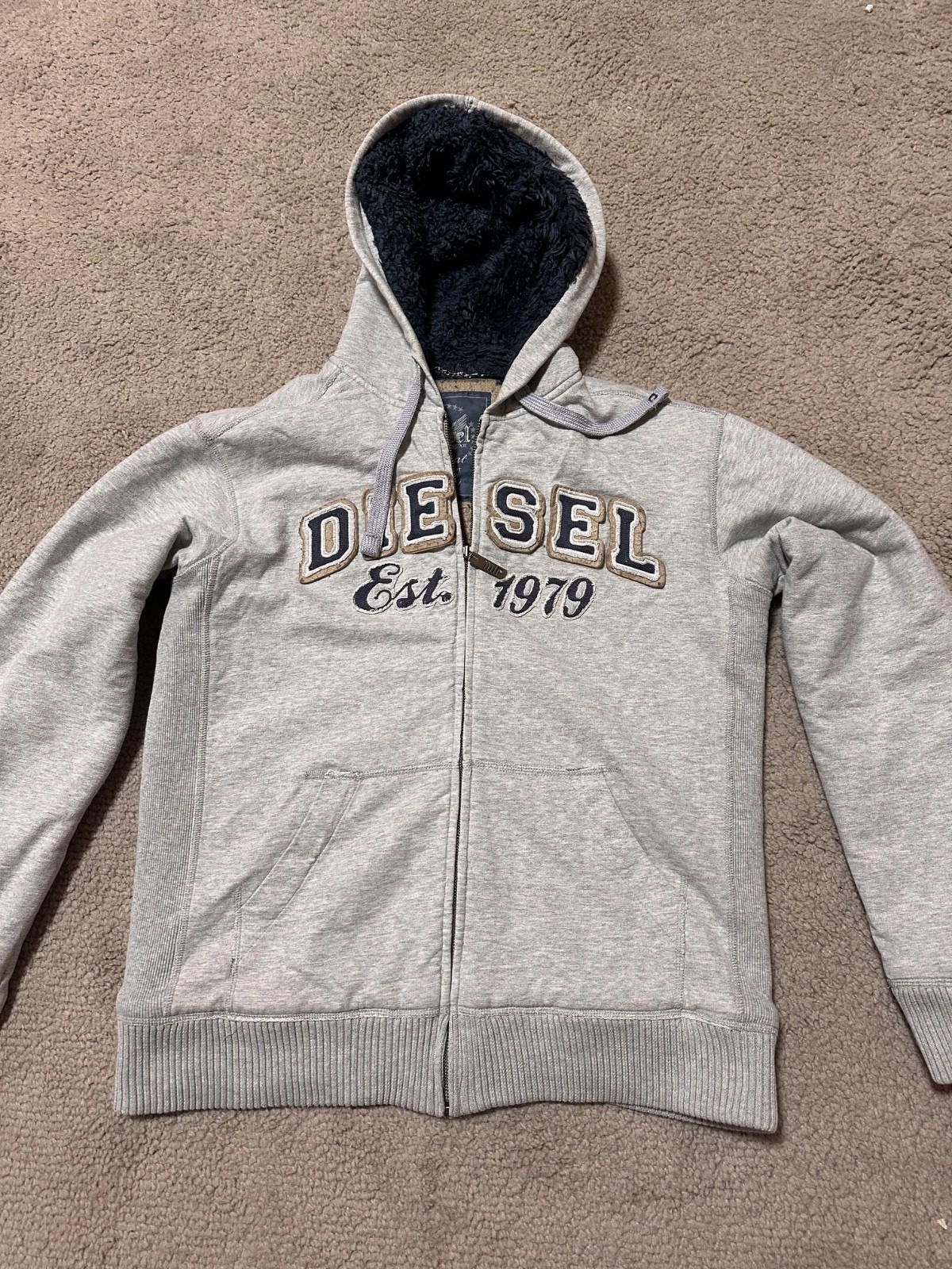 Diesel Diesel vintage zip hoodie teddy fur Y2K navy Sz 3 Size US M / EU 48-50 / 2 - 3 Thumbnail