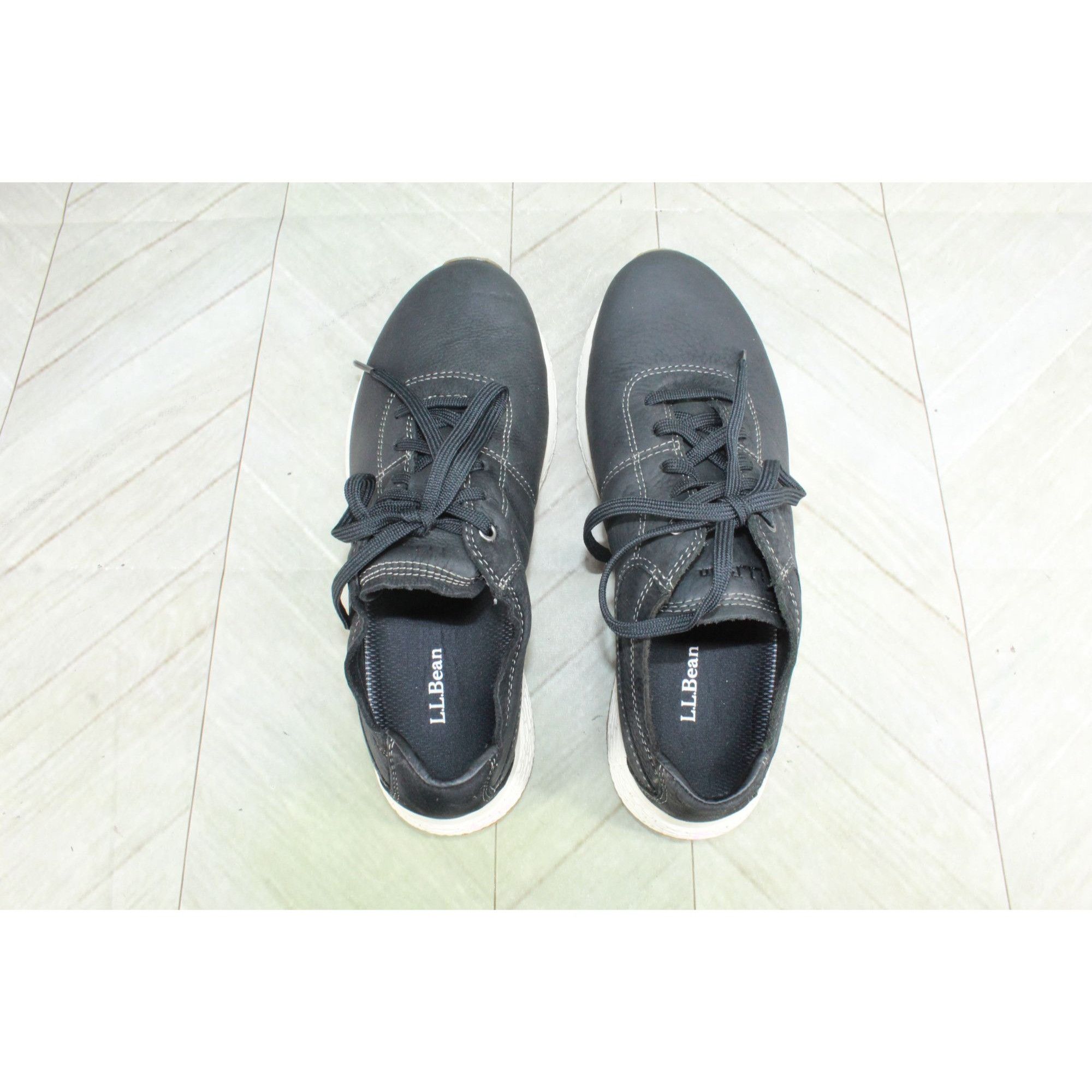 L.L. Bean LL Bean Stone Coast Black Nubuck Comfort Oxford Shoes Size US 10 / IT 40 - 6 Thumbnail