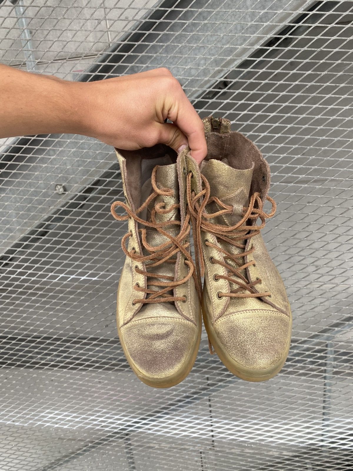 Diesel Diesel Sample Back Zip Leather Sneakers Size US 11.5 / EU 44-45 - 2 Thumbnail