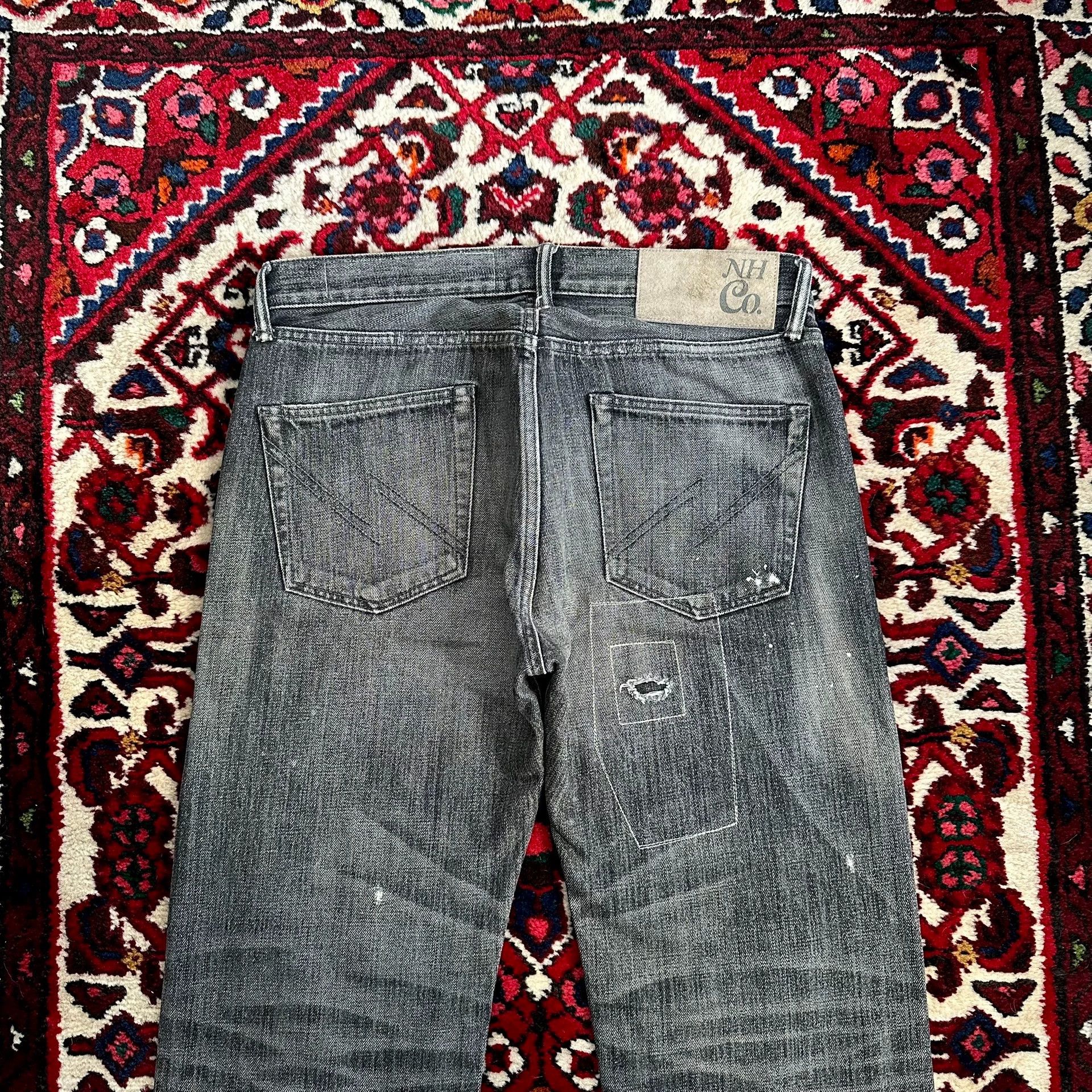 NBDN Nobrandedon NBHD 13aw mid m distressed rust jeans Size US 33 - 4 Thumbnail