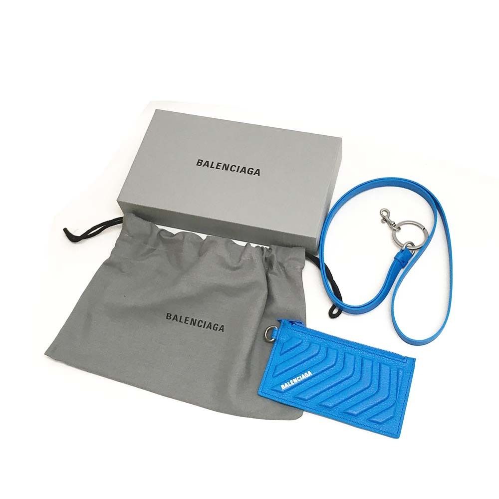 Balenciaga o1la1rc1a1024 Size: OS / Card Case in Azur Blue Size ONE SIZE - 4 Thumbnail