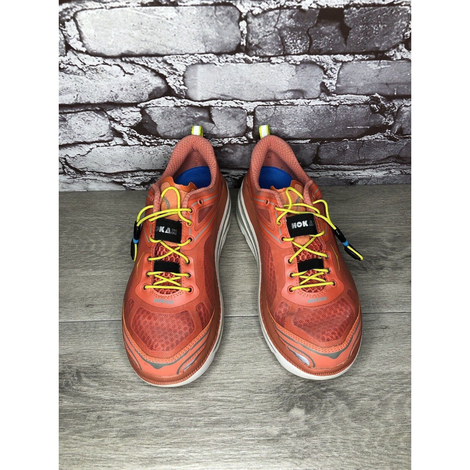 Hoka Hoka One One Bondi 3 Coral Orange Synthetic Lace Up Gym Runn Size US 7.5 / IT 37.5 - 2 Thumbnail