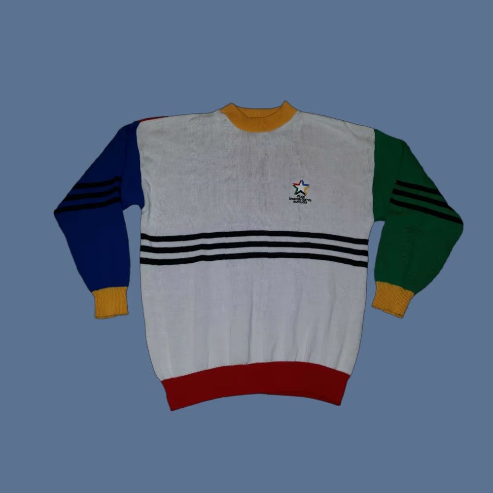 Etro VINTAGE Buffalo NY Stripes Olympic Sports Sweatshirt XL Men White 80s 90s RARE Retro Graphic Tee Size US M / EU 48-50 / 2 - 1 Thumbnail