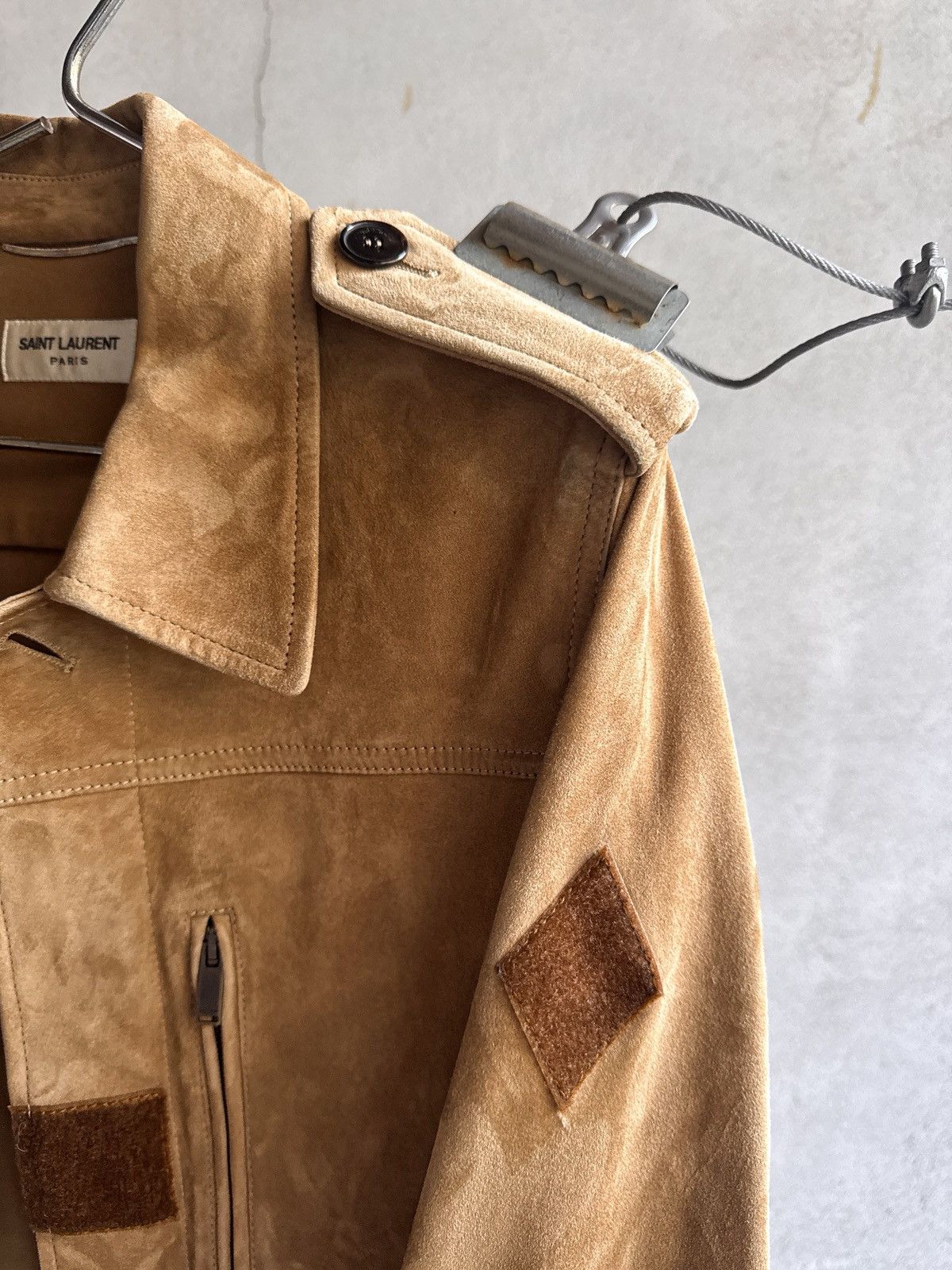 Saint Laurent Paris Saint Laurent “F2” Lamb Suede Military Jacket Size US S / EU 44-46 / 1 - 7 Thumbnail