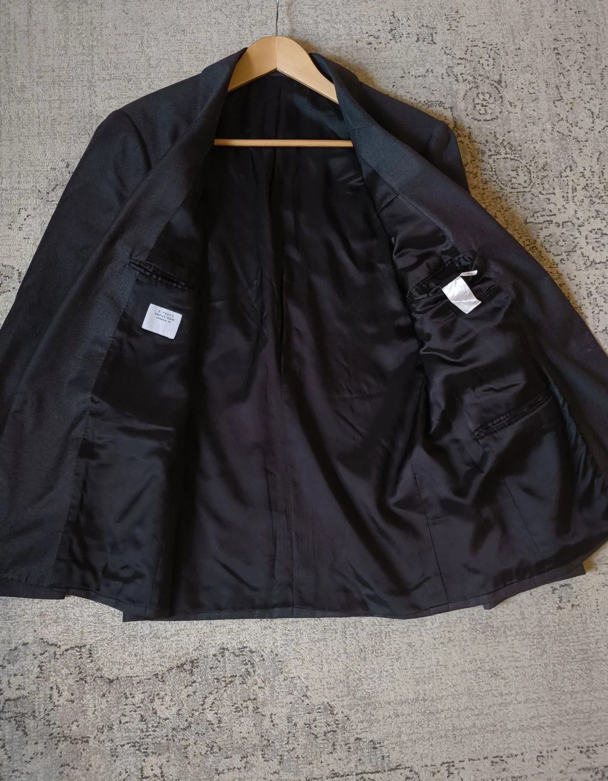 E. Tautz Wool/Silk charcoal blazer Size 40R - 14 Thumbnail