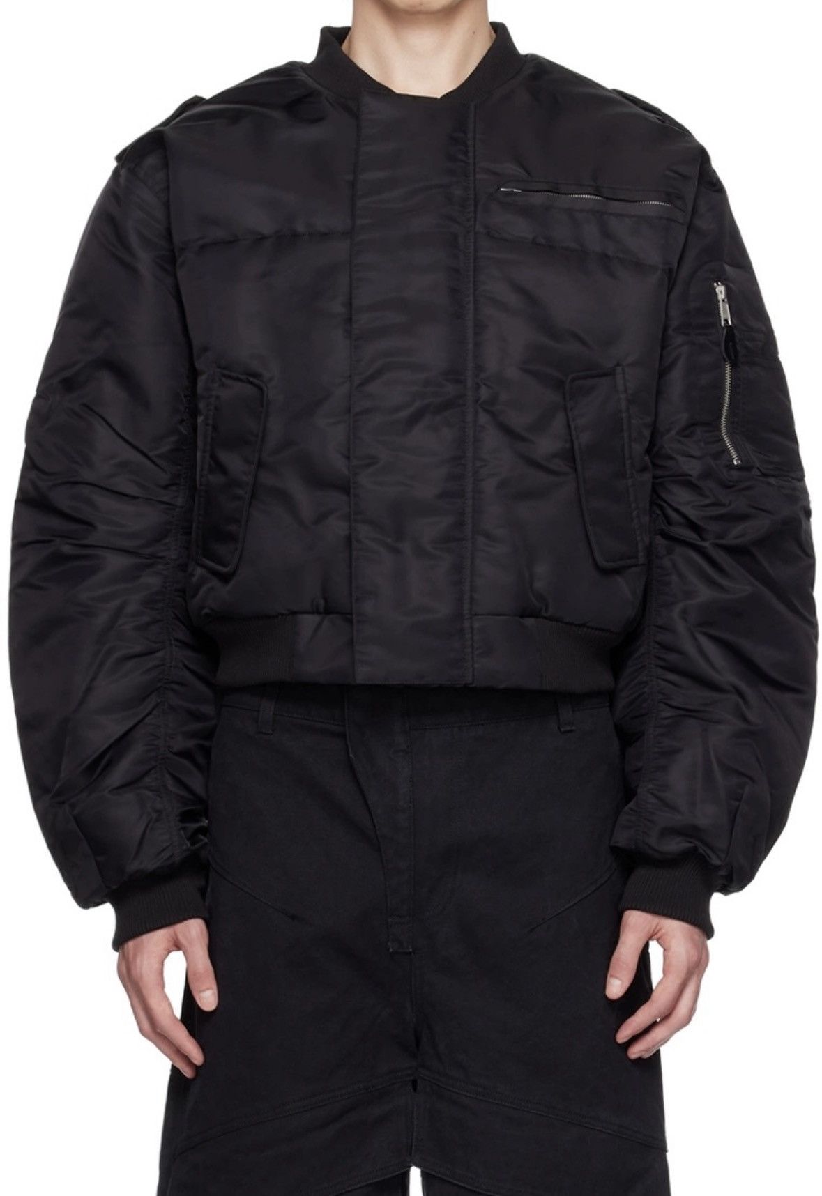 Entire Studios Entire Studios A-2 Bomber Jacket in Black Size US M / EU 48-50 / 2 - 2 Thumbnail