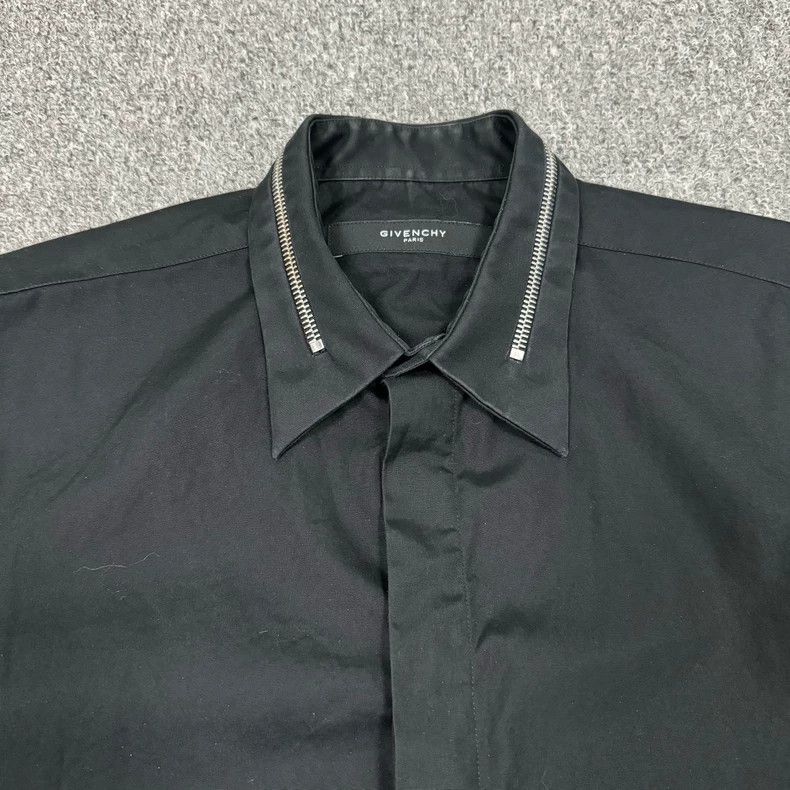 Givenchy Givenchy Size38 Black Zippered Long-sleeved Shirt, Size 38, Size US M / EU 48-50 / 2 - 3 Thumbnail