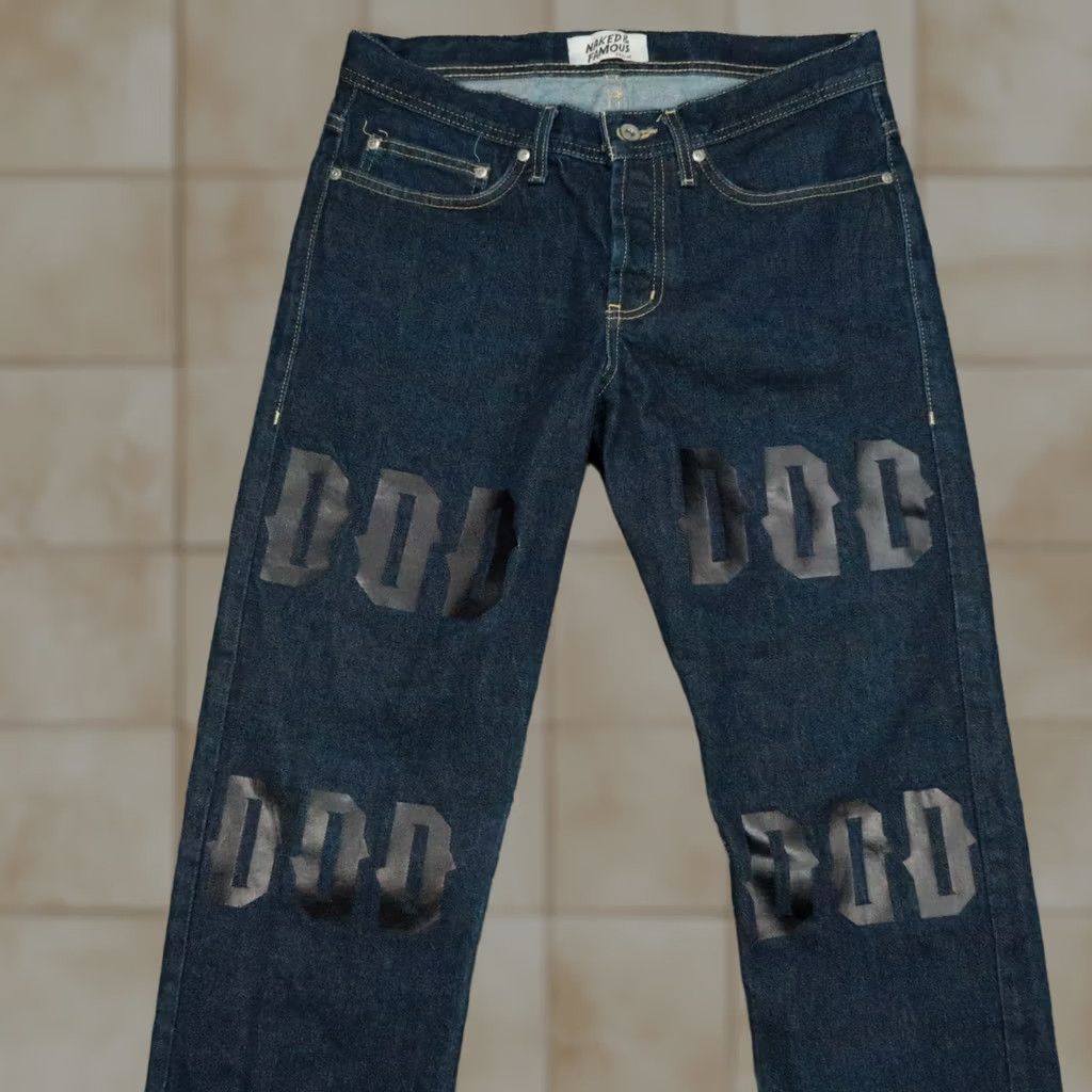 Vintage Naked & Famous Denim Jeans Mens 32x30 Dry Broken Twill Weird Guy Denim Shirt? Size US 32 / EU 48 - 1 Thumbnail