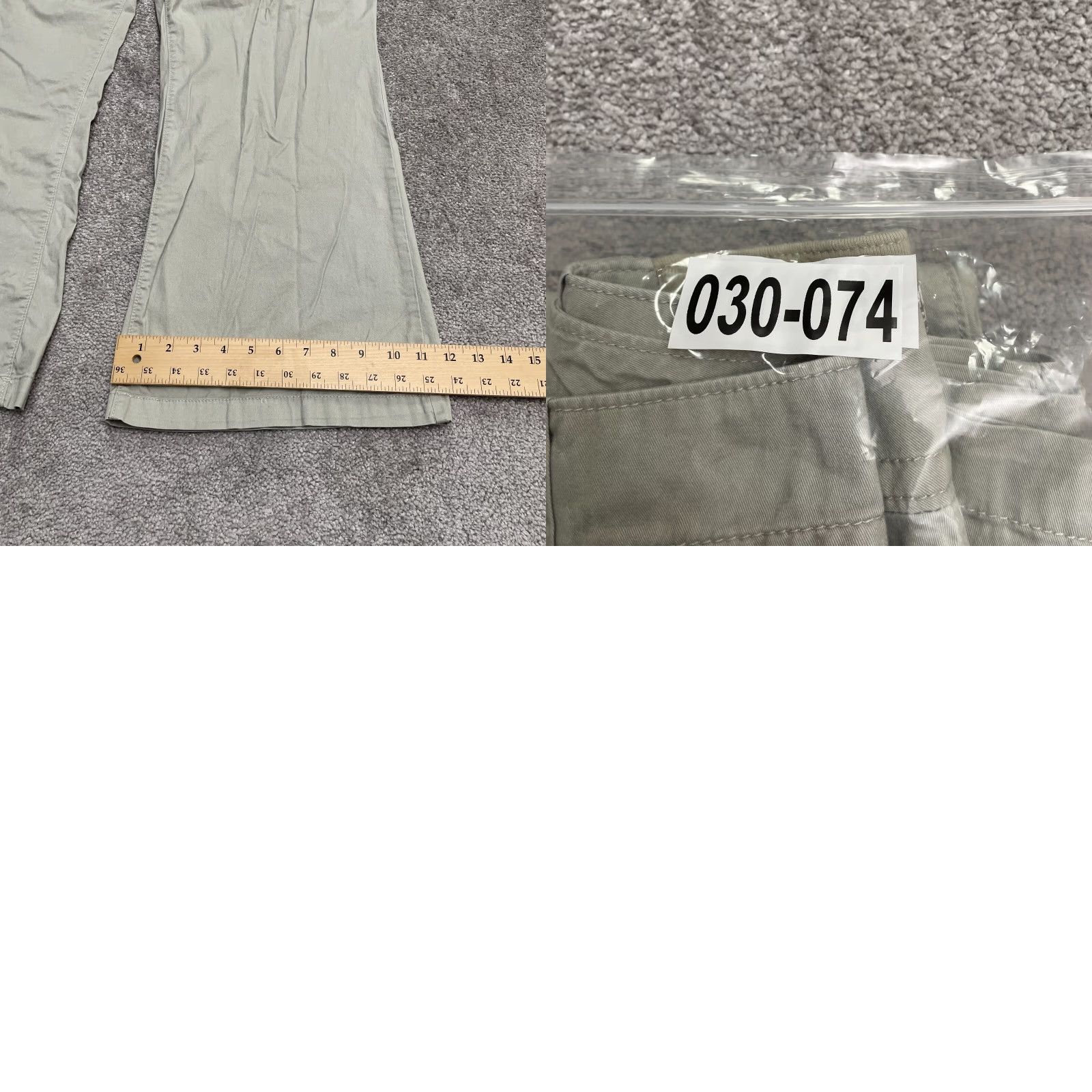 Avenue Avenue Signature Pants Womens 18 Beige Chino Wide Leg Mid Rise Pockets 41x29 Size 40" / US 18 - 10 Thumbnail
