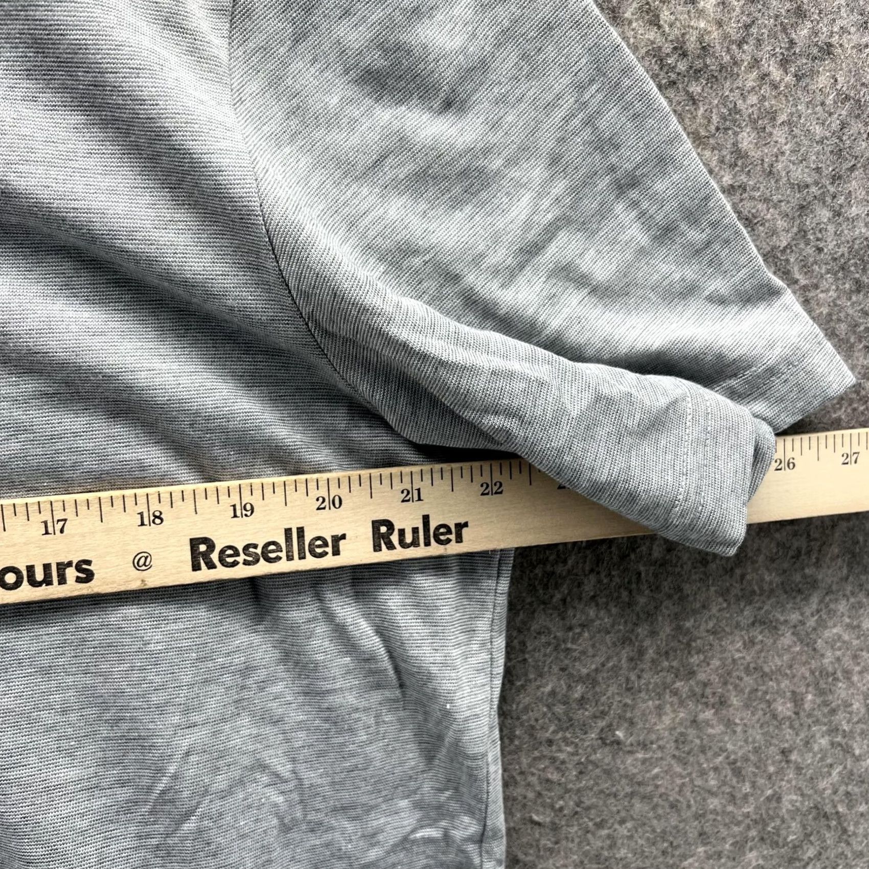 TravisMathew Travis Mathew Polo Shirt Large Adult Gray Pima Polyester Preppy Dress Shirt Short Sleeve Collared Button Logo Casual Business Party/Cocktail Mens Size 42R - 6 Thumbnail