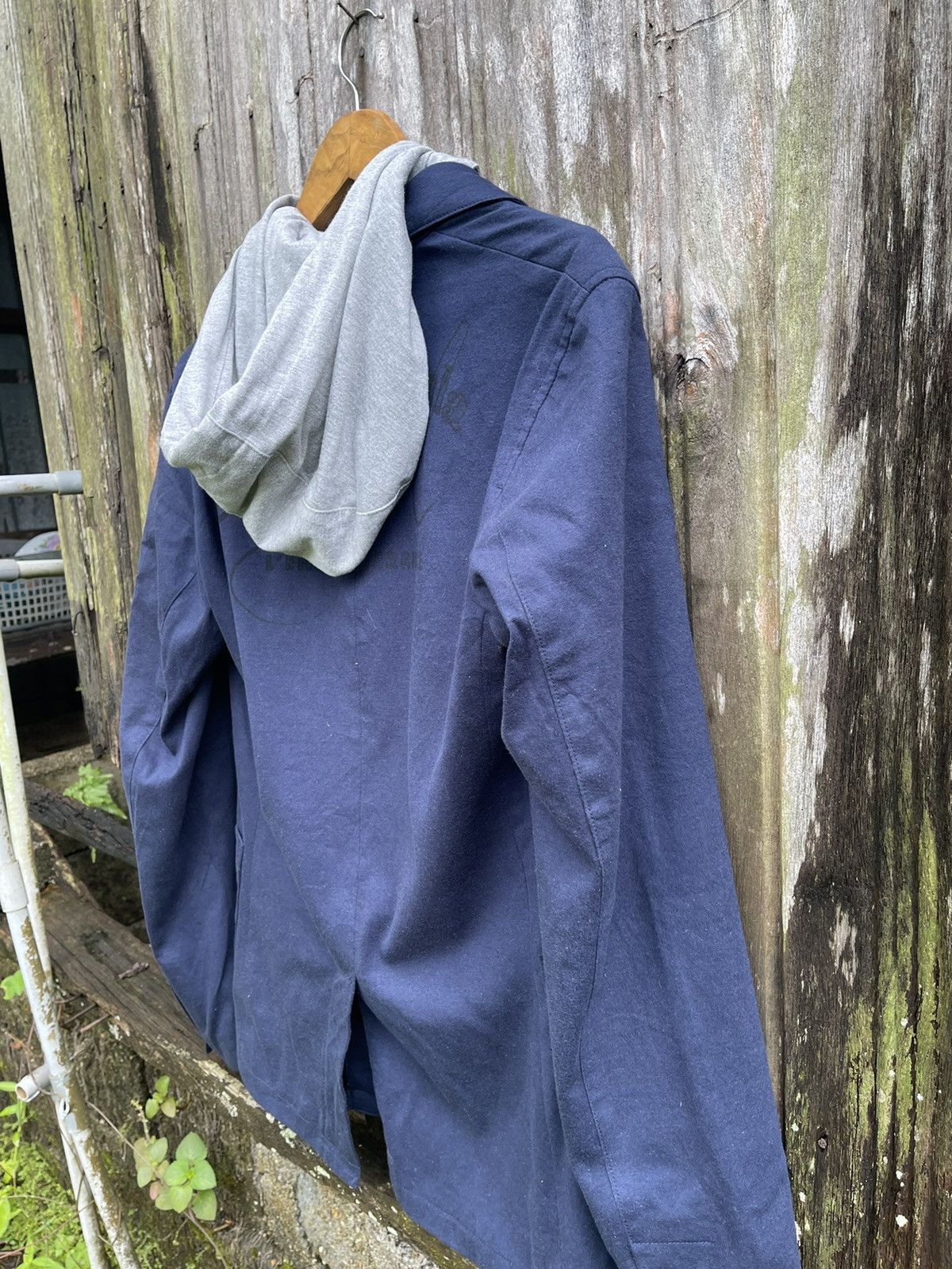 Designer Desigual Blazer Hoodie Hybrid Jacket Navy Size 48 Size US M / EU 48-50 / 2 - 15 Thumbnail