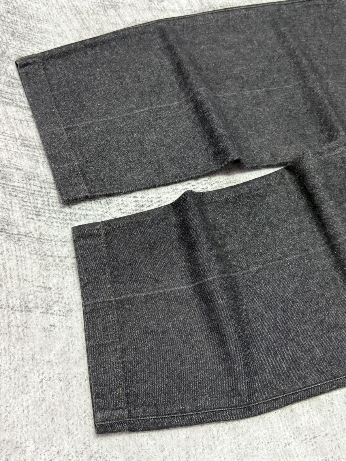 Creighton × Japanese Brand × Vintage 50s 60s Creighton Selvedge Pleated High Waist Baggy Jeans Size US 31 - 16 Thumbnail
