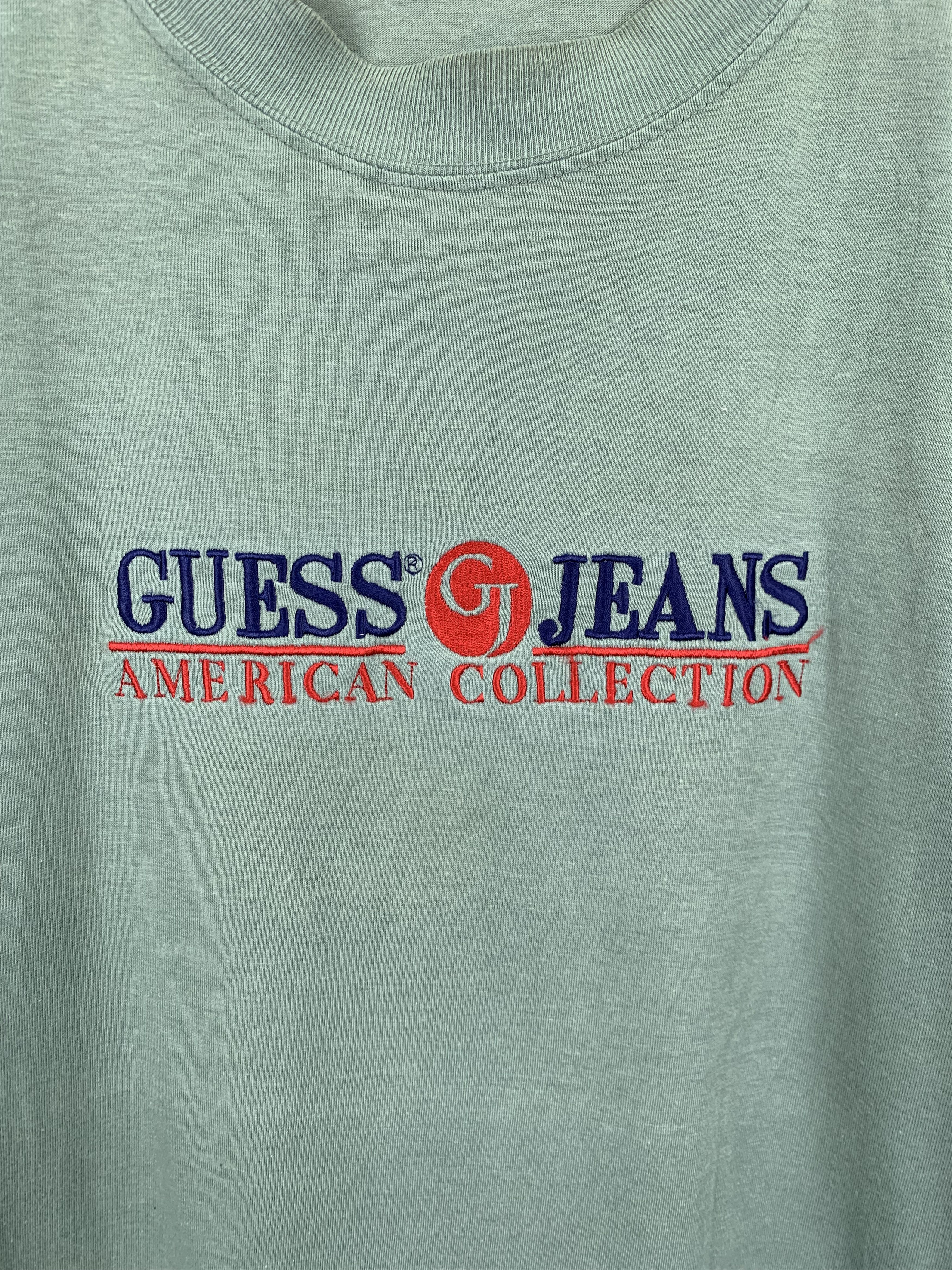 Guess × Vintage Vintage 90s Guess Emboridered Logo T Shirt TA0273 Size US L / EU 52-54 / 3 - 7 Thumbnail