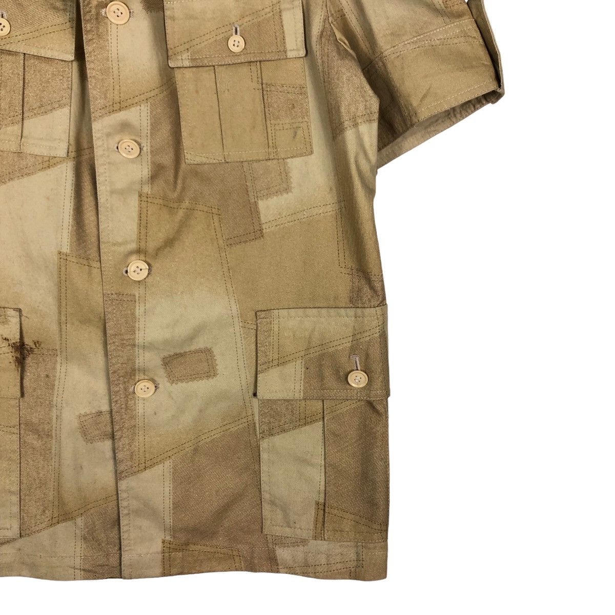 Japanese Brand Vintage Painted Patch Work Shirt Jacket DUrban Issey Miyake Size US M / EU 48-50 / 2 - 5 Thumbnail