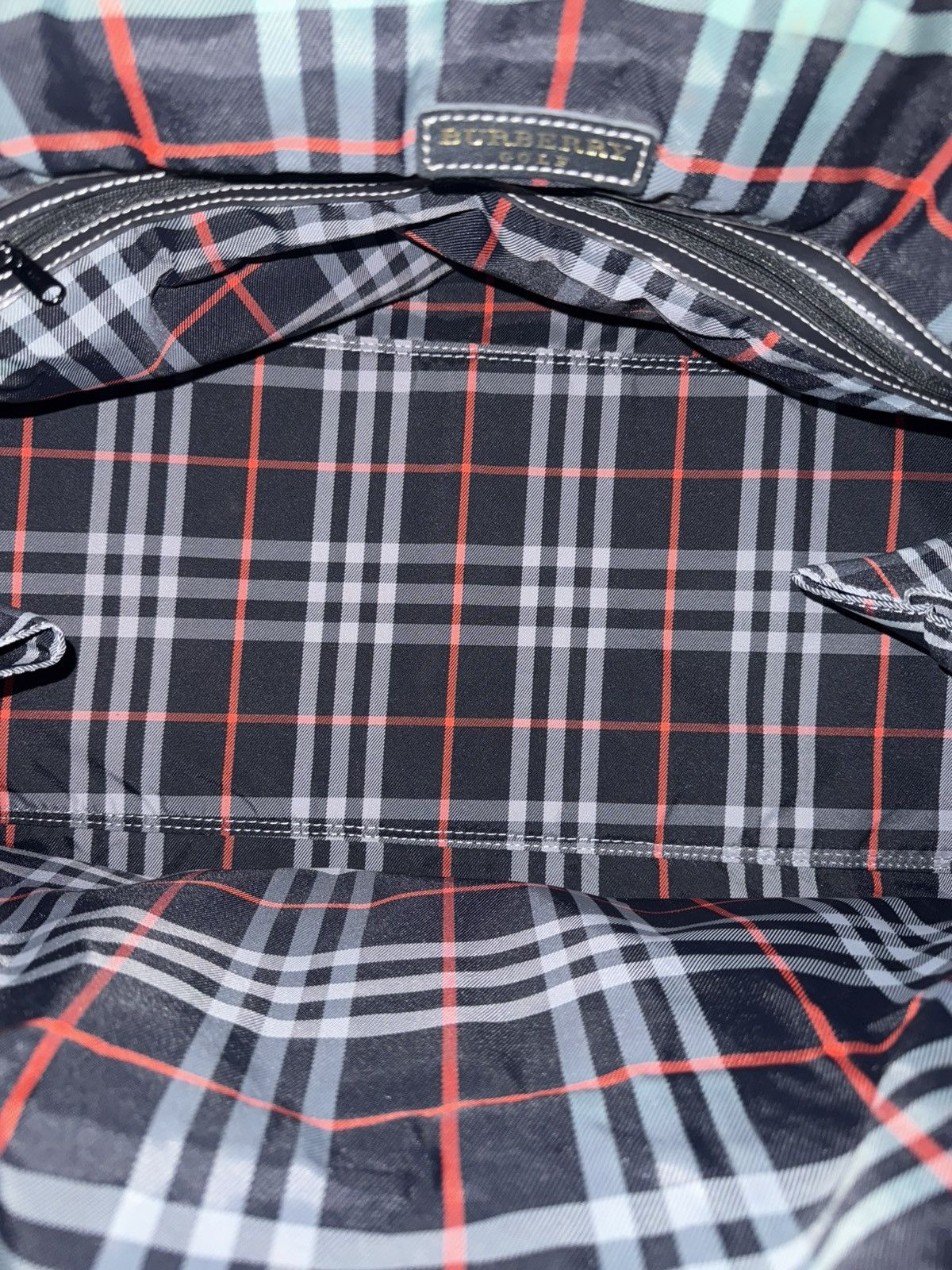 Burberry Burberry Golf Navy Check Travel Duffel Bag Size ONE SIZE - 9 Thumbnail