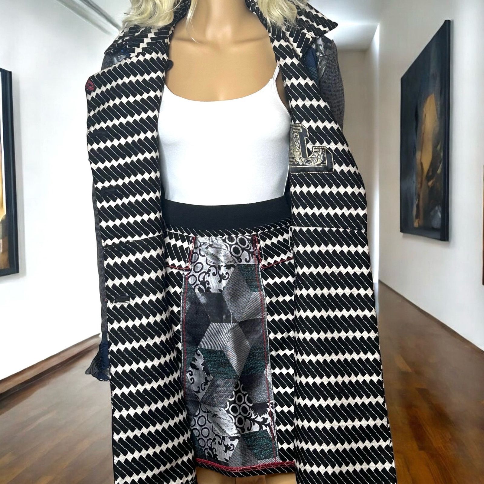 Desigual Desigual tapestry coat and skirt multicolor set M Size M / US 6-8 / IT 42-44 - 6 Thumbnail