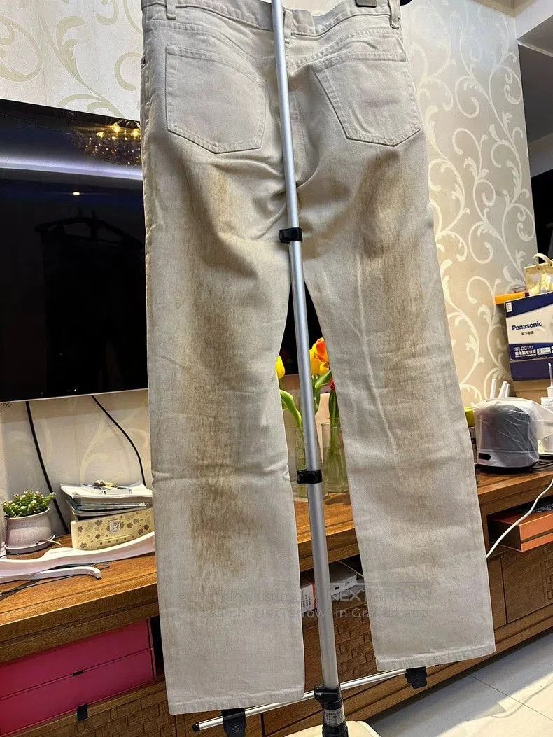 Helmut Lang Helmut Lang Vintage Burned Denim Pants. Size US 33 - 2 Thumbnail