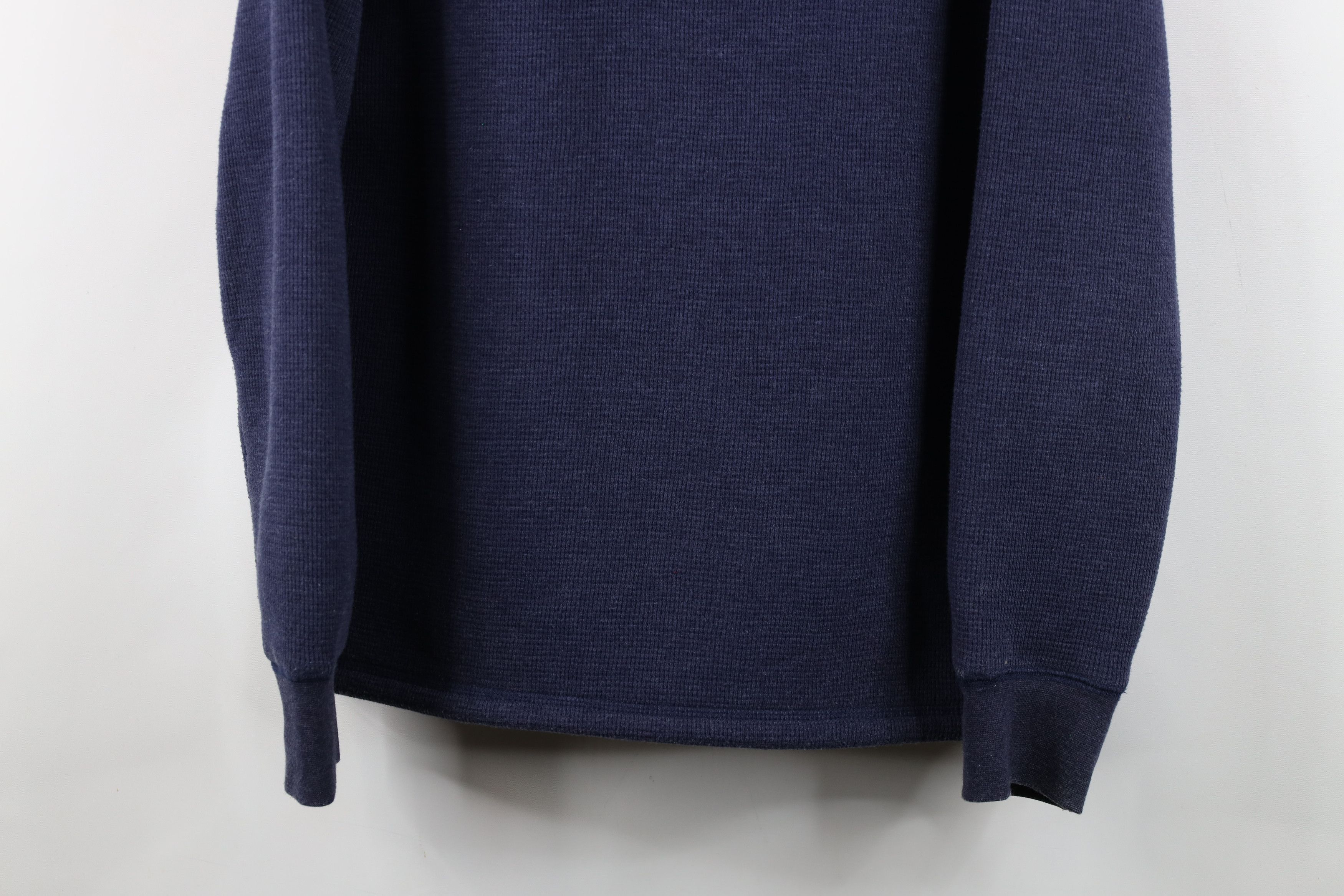 Vintage Vintage 90s Y2K Streetwear Lined Thermal Henley Sweatshirt Size US M / EU 48-50 / 2 - 3 Thumbnail