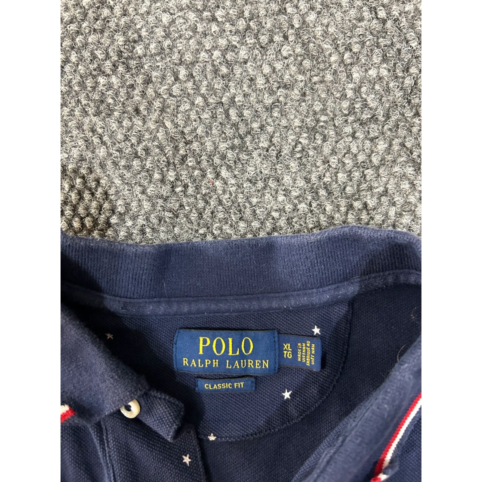 Polo Ralph Lauren Polo Ralph Lauren polo shirt mens XL navy blue stars print classic fit pony Size US XL / EU 56 / 4 - 4 Thumbnail