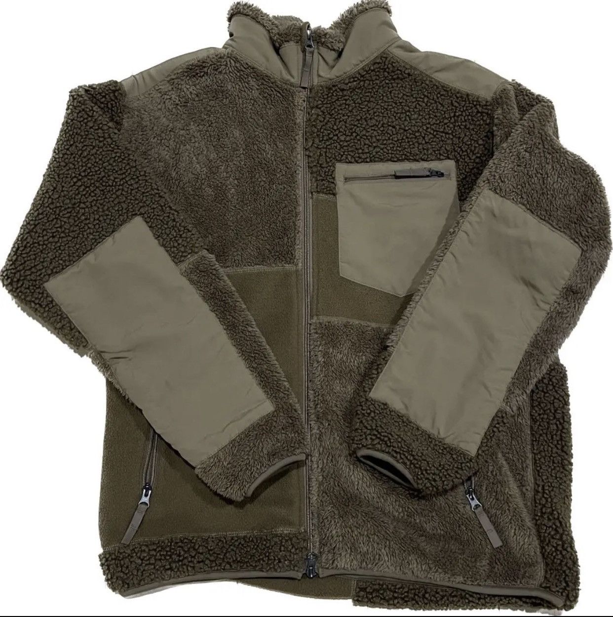image of Engineered Garments x Uniqlo Fleece Jacket Green, Men's (Size Large)