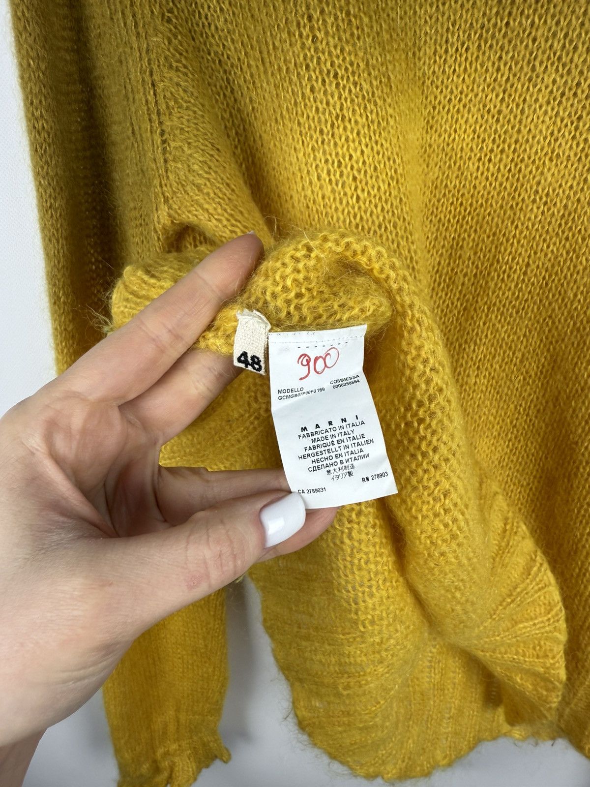 Marni Marni Men’s Grunge Mohair Knitted Sweater Pullover Size US M / EU 48-50 / 2 - 10 Thumbnail