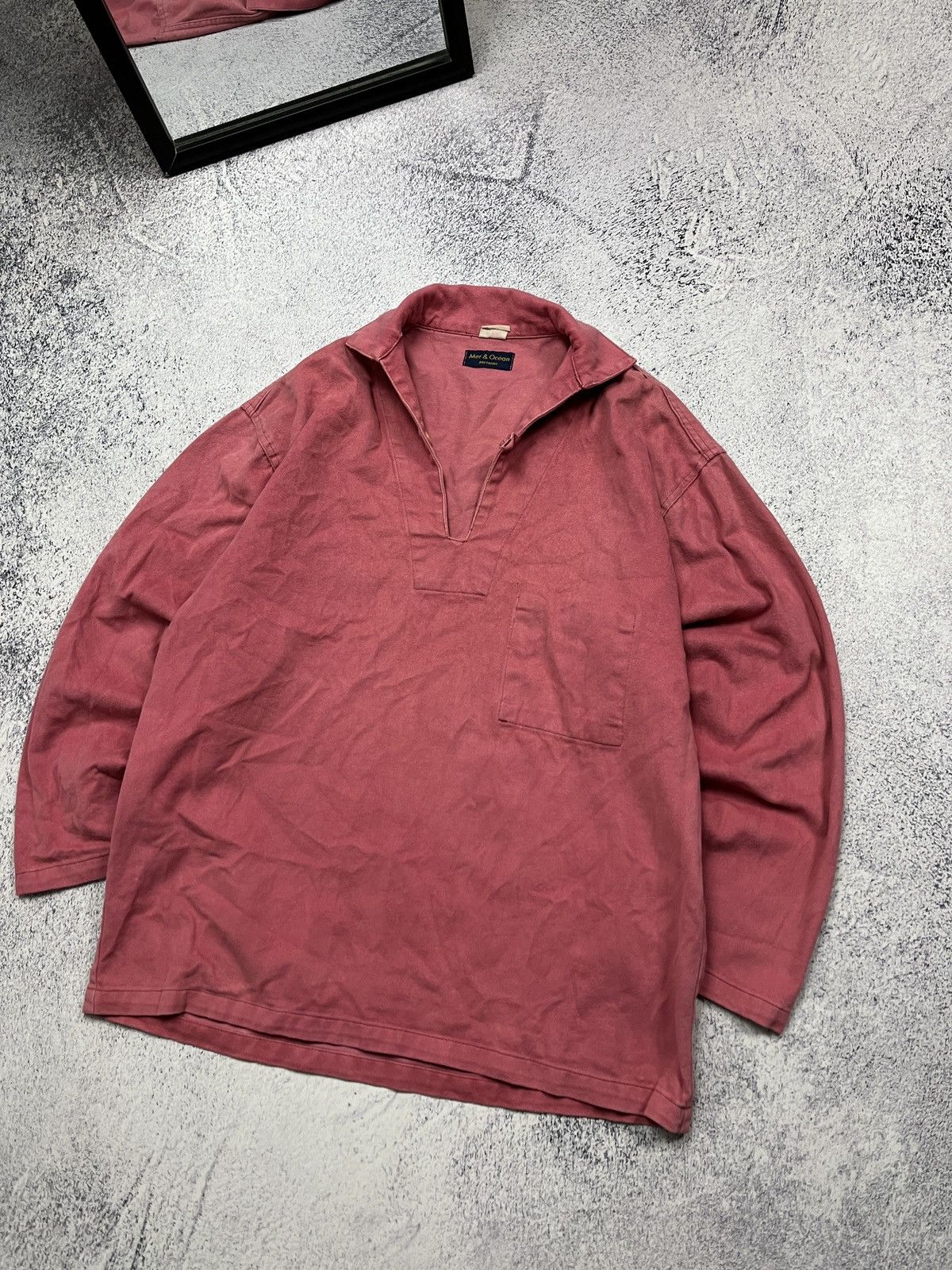 Le Laboureur 1980’s 90’s Vintage French Fisherman Chore Jacket Smock Rare Size US L / EU 52-54 / 3 - 5 Thumbnail