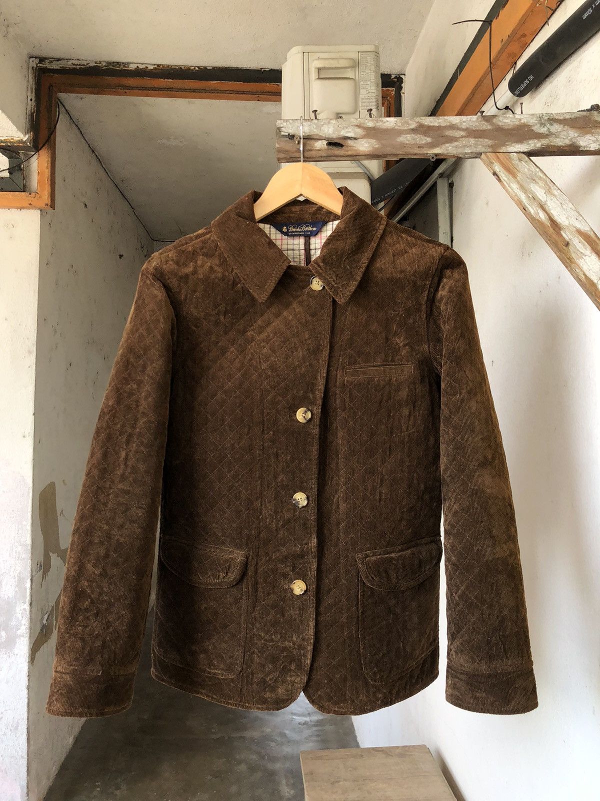 Brooks Brothers Vintage Brooks Brothers Quilt Paded Jacket Brown Size S / US 4 / IT 40 - 2 Thumbnail