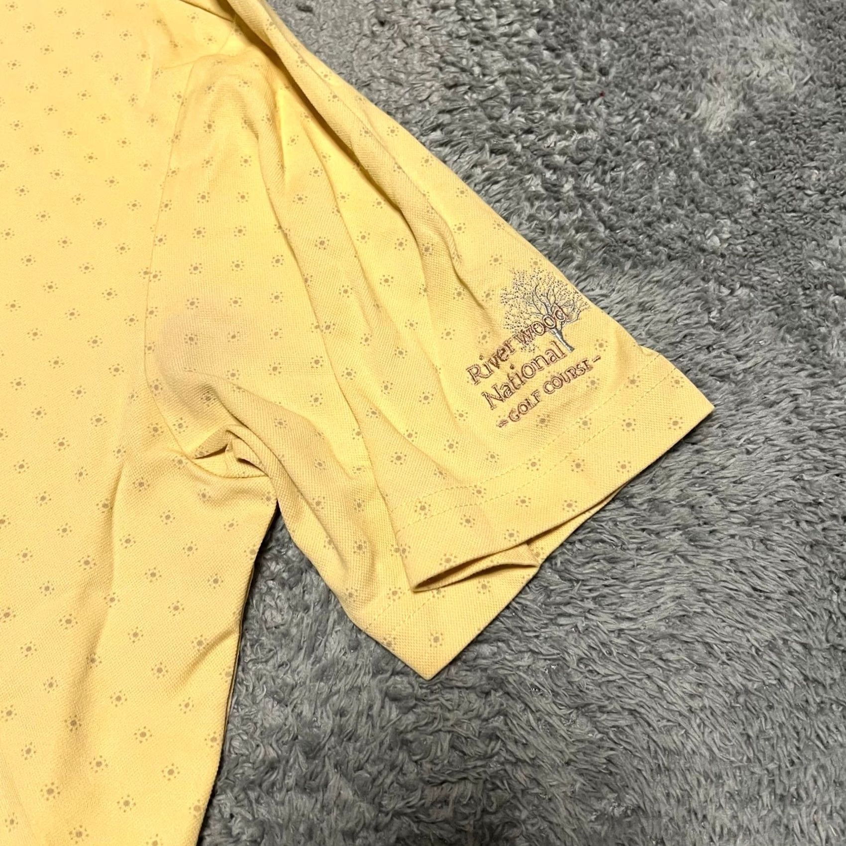 TravisMathew Travis Mathew Polo Shirt Mens Large Yellow Golf Performance All Over Print L Mens Size US L / EU 52-54 / 3 - 2 Thumbnail