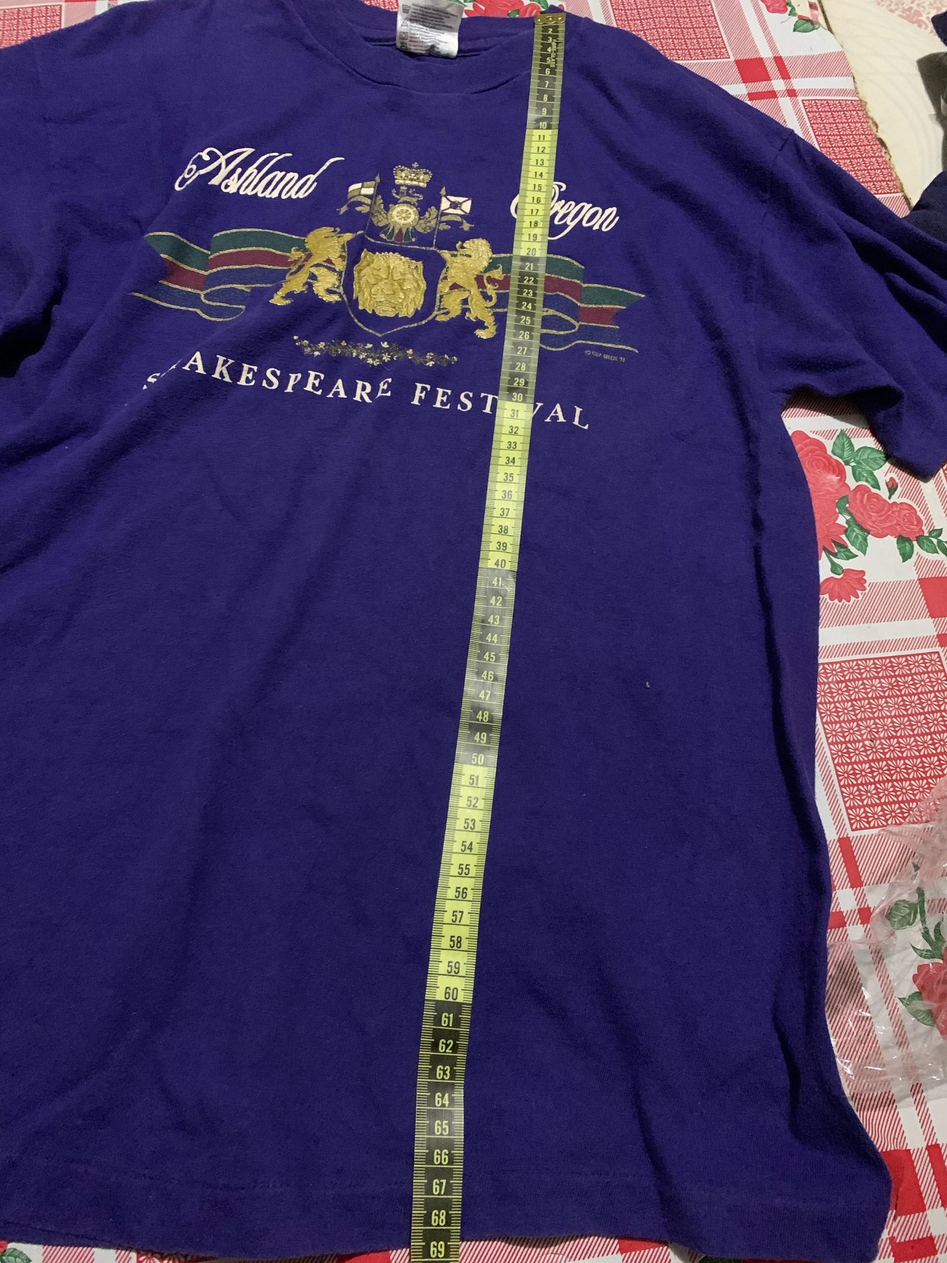 Vintage 🔥Shakespeare 90s Festival Season Rare single stich Size US L / EU 52-54 / 3 - 8 Thumbnail