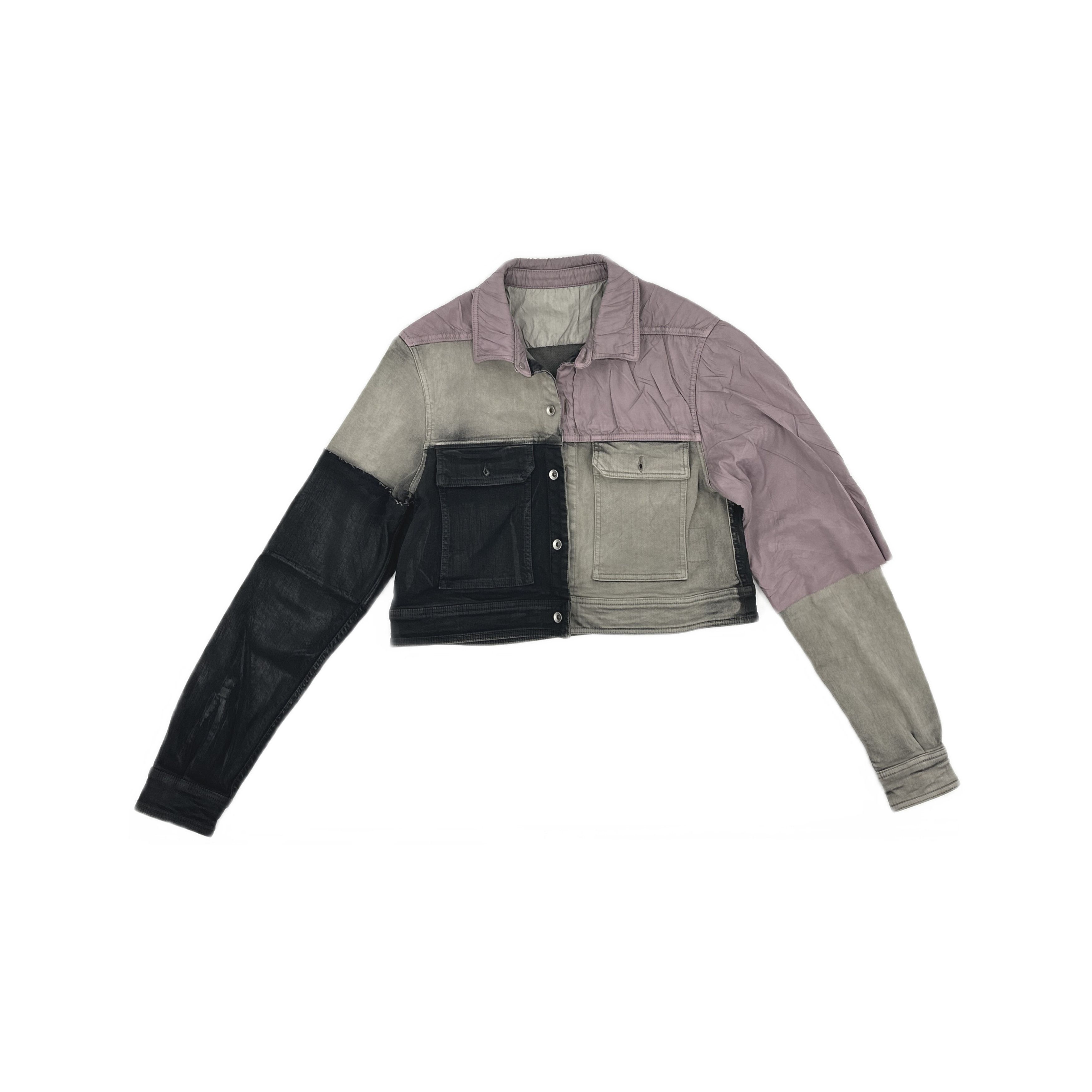 Rick Owens Drkshdw Rick Owens DRKSHDW Patchwork Outershirt XS Size XS / US 0-2 / IT 36-38 - 1 Thumbnail
