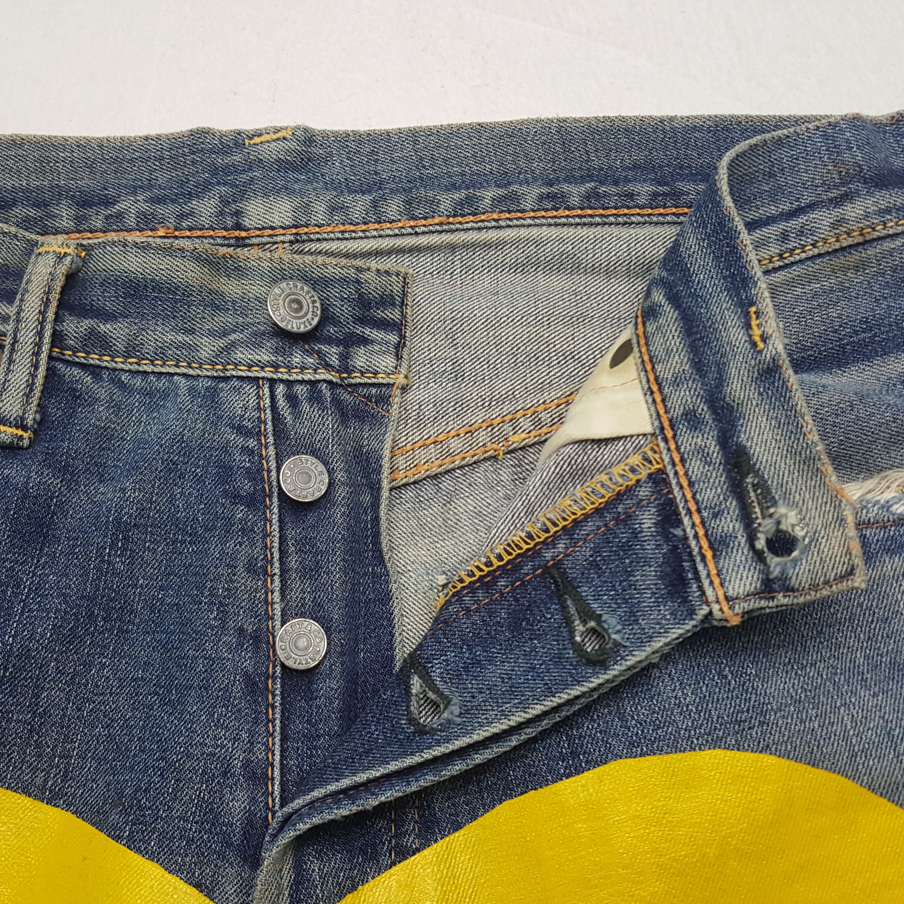 Evisu × Japanese Brand × Vintage Vintage Evisu Japanese Brand Daicock Custom Art Denim Jeans Size US 30 / EU 46 - 7 Thumbnail