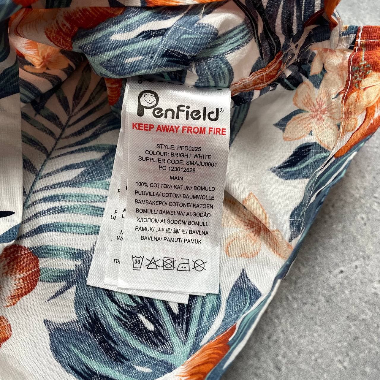 Penfield Penfield Hawaiian Short Sleeve Shirt White/ Orange/ Green M Size US M / EU 48-50 / 2 - 13 Thumbnail