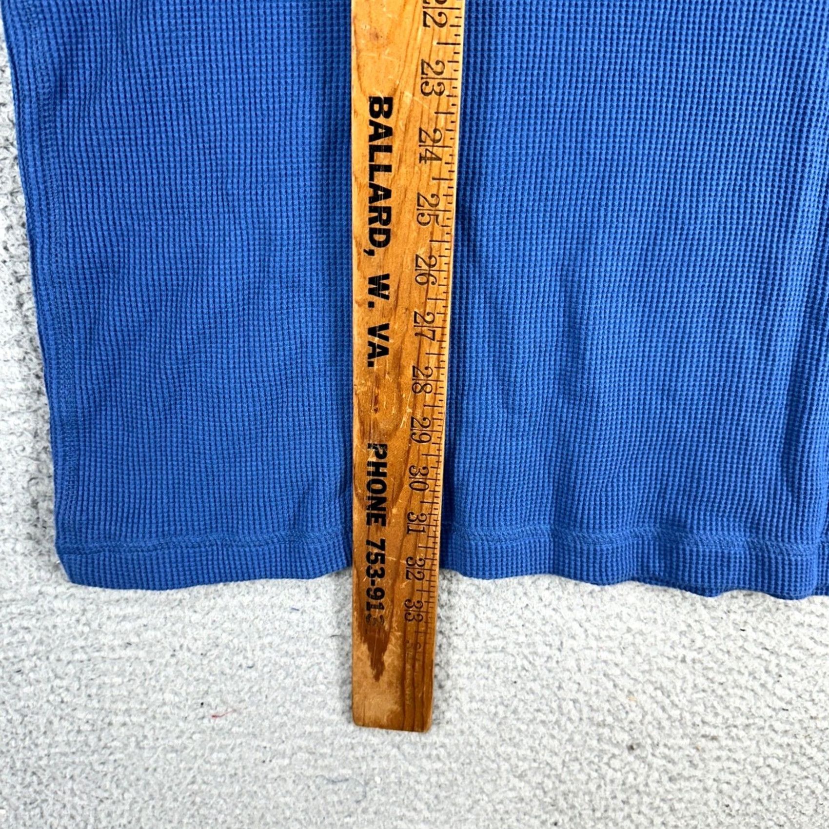 Vintage VINTAGE? The Foundry Supply Co. Mens Thermal Sweater 2XL Blue Crewneck Waffle Knit NEW Size US XXL / EU 58 / 5 - 7 Thumbnail