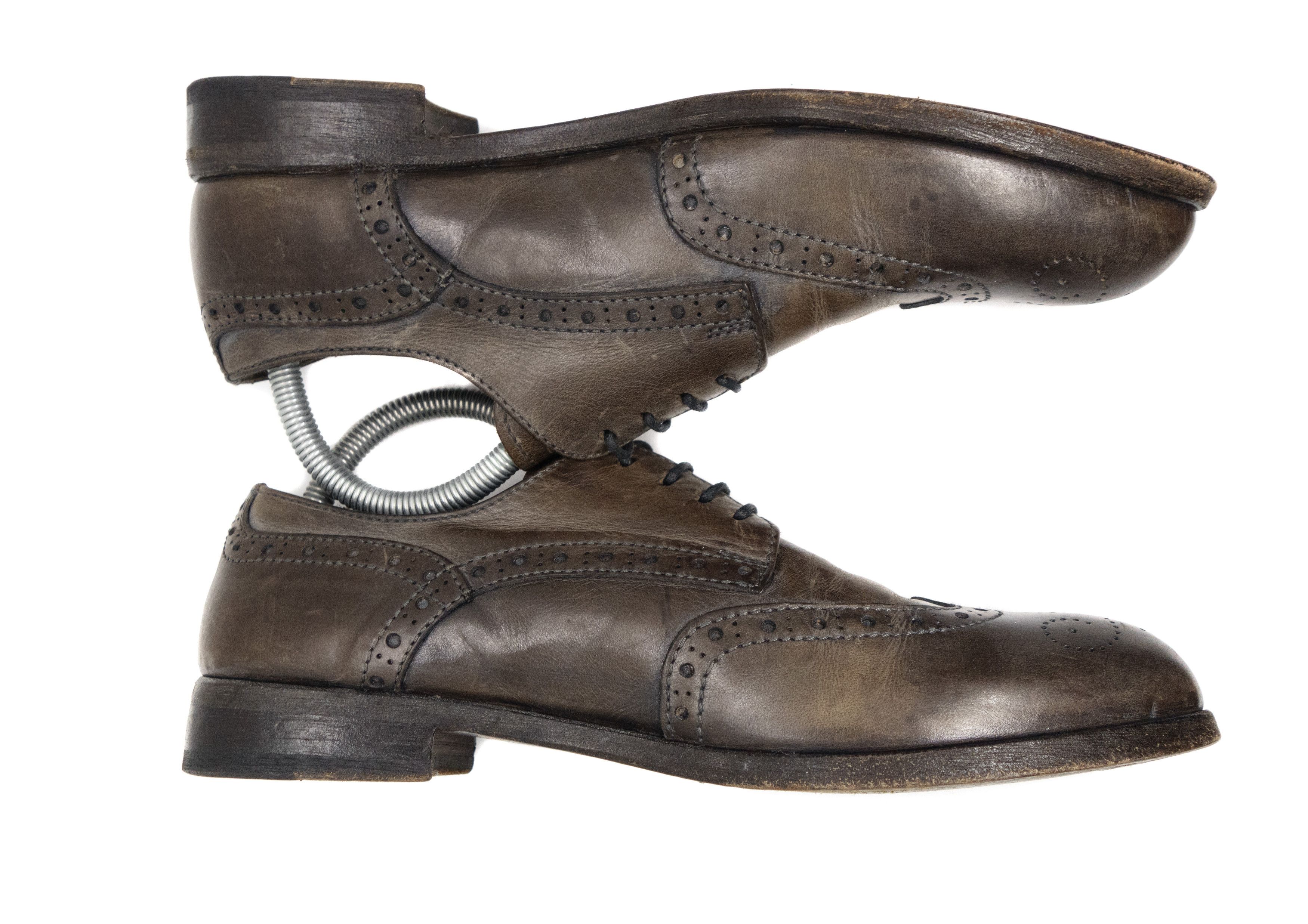 MoMA Leather Wingtip Brogue Derby Shoes Size US 7 / EU 40 - 3 Thumbnail
