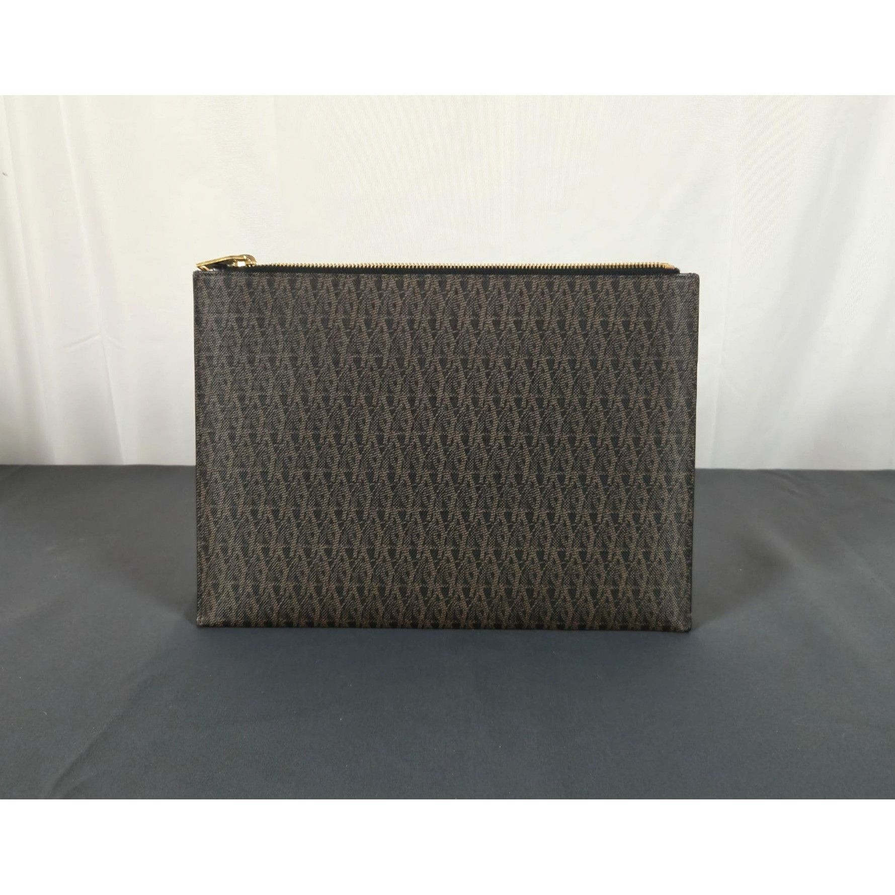 Saint Laurent Paris Saint Laurent Monogram Coated Canvas & Leather Pouch With Go Size ONE SIZE - 3 Thumbnail