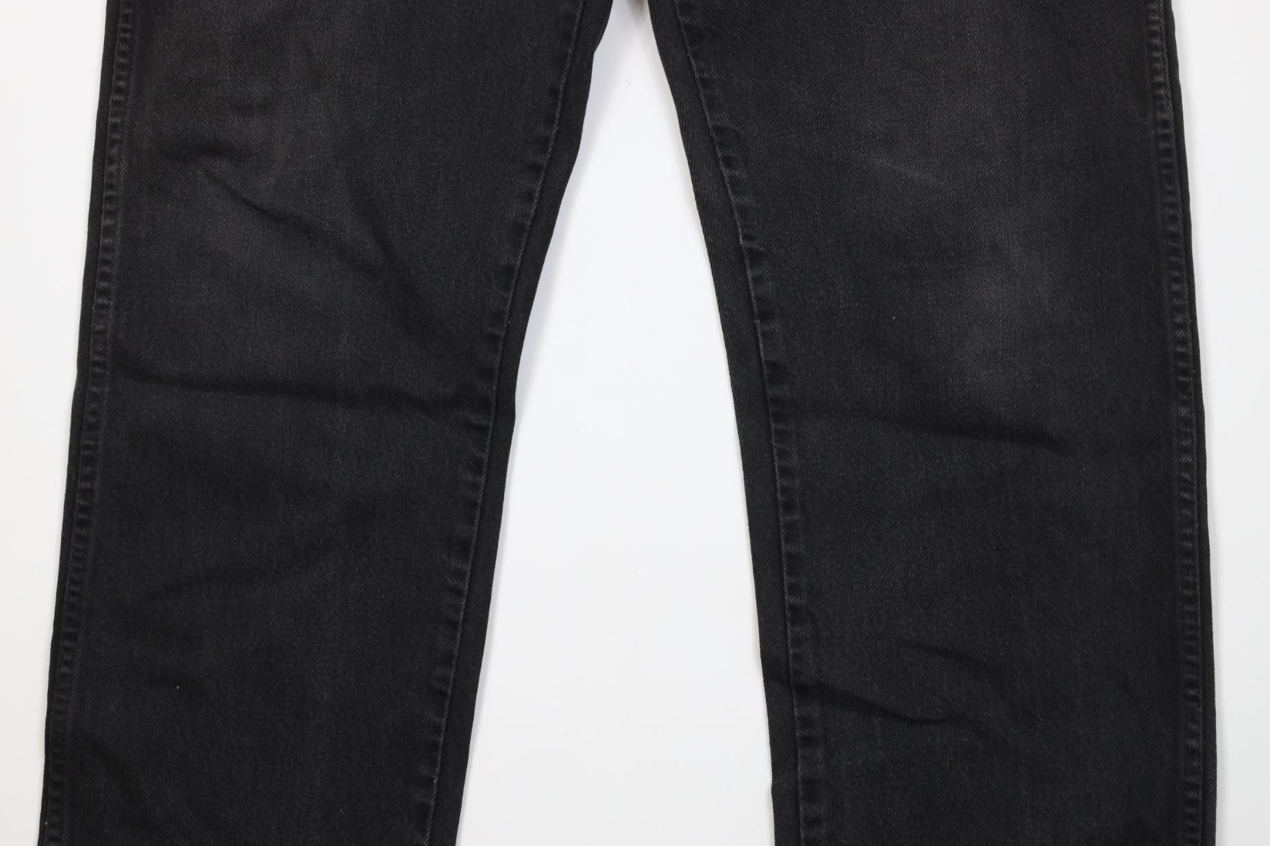 Vintage Vintage 90s Streetwear Straight Leg Denim Jeans Black Cotton Size US 36 / EU 52 - 3 Thumbnail